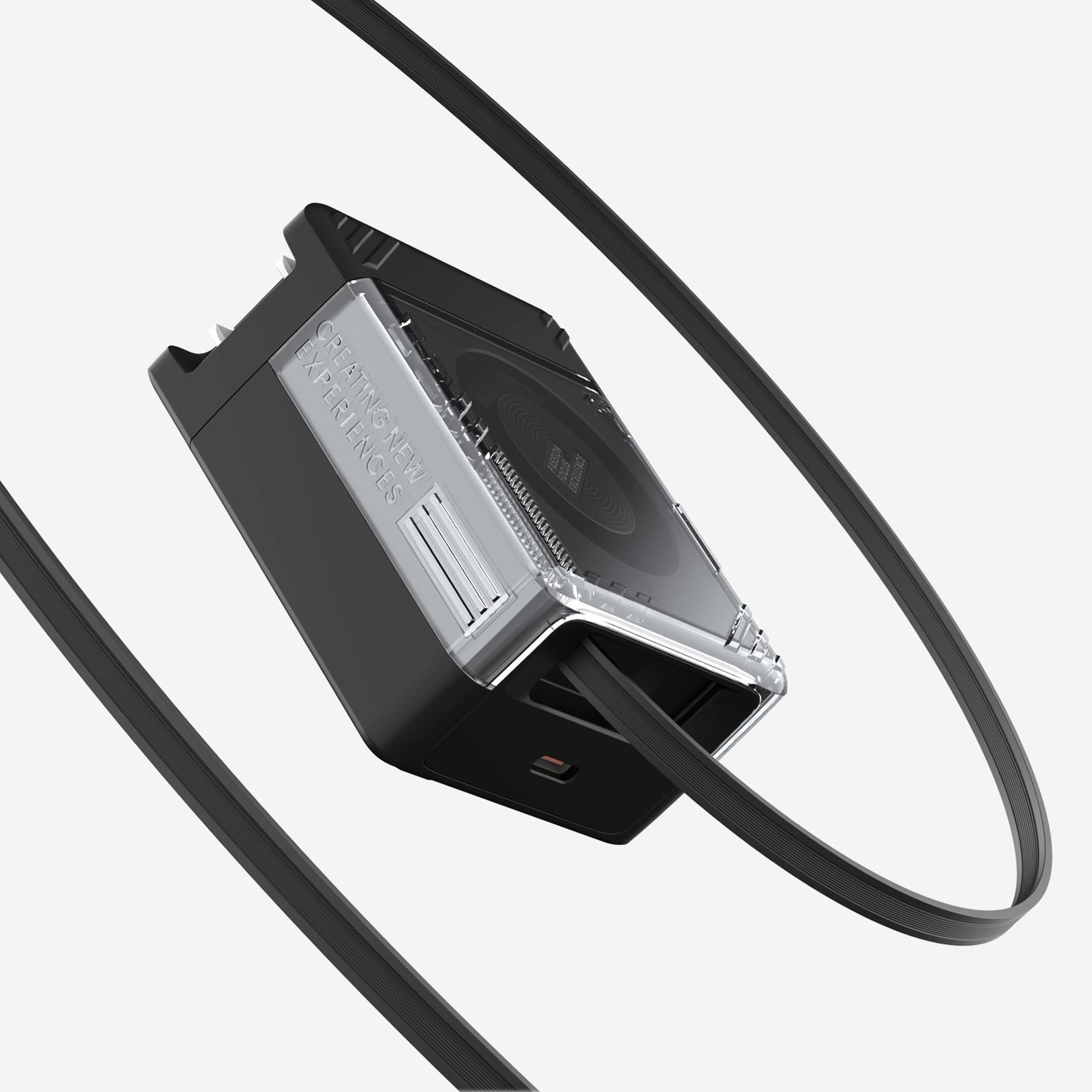 IceCore 65W GaN Fast Charger With Retractable USB C Cable  Dual Port Power Adapter 4