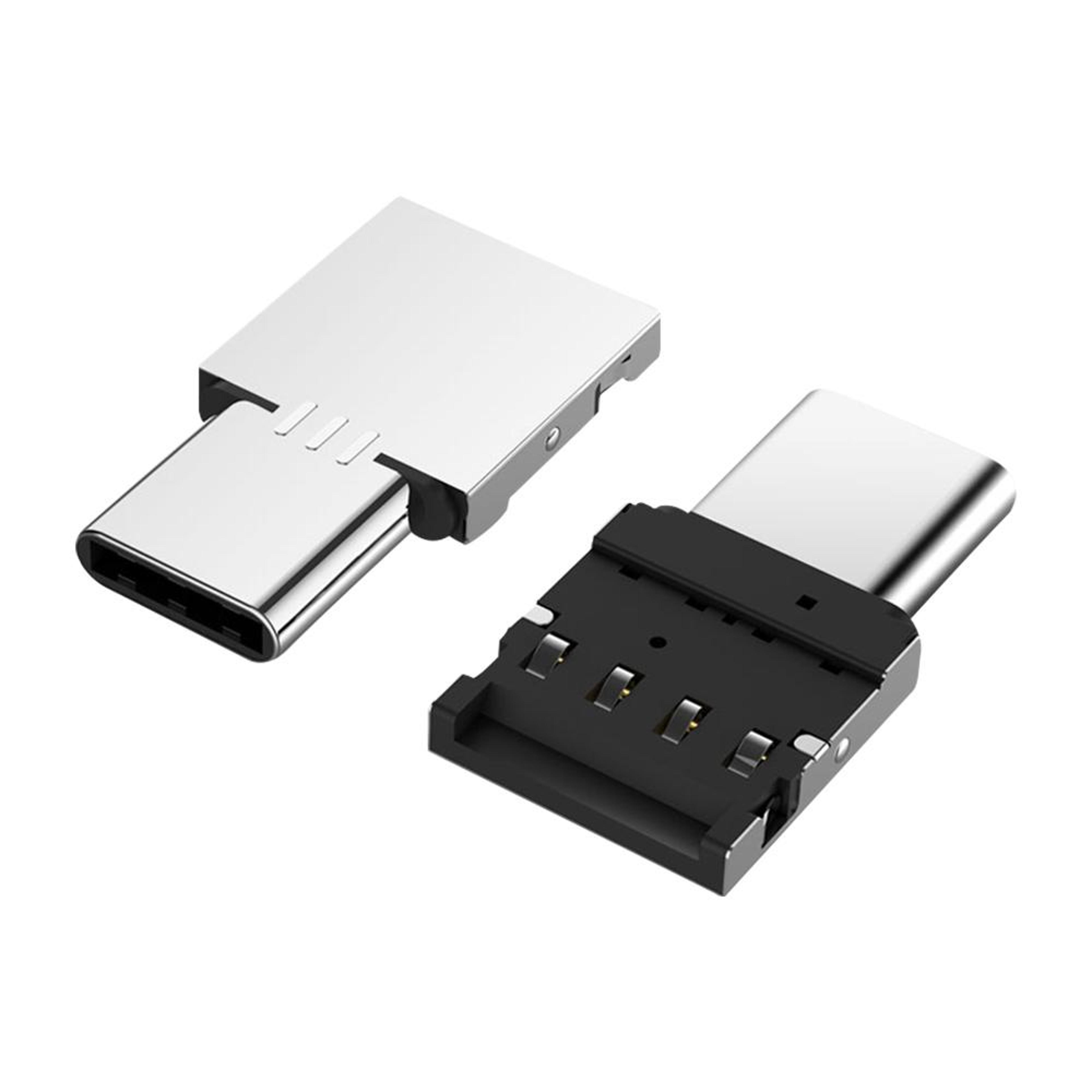 usb c otg adapter mini aluminum type c to usb female connector for android data transfer