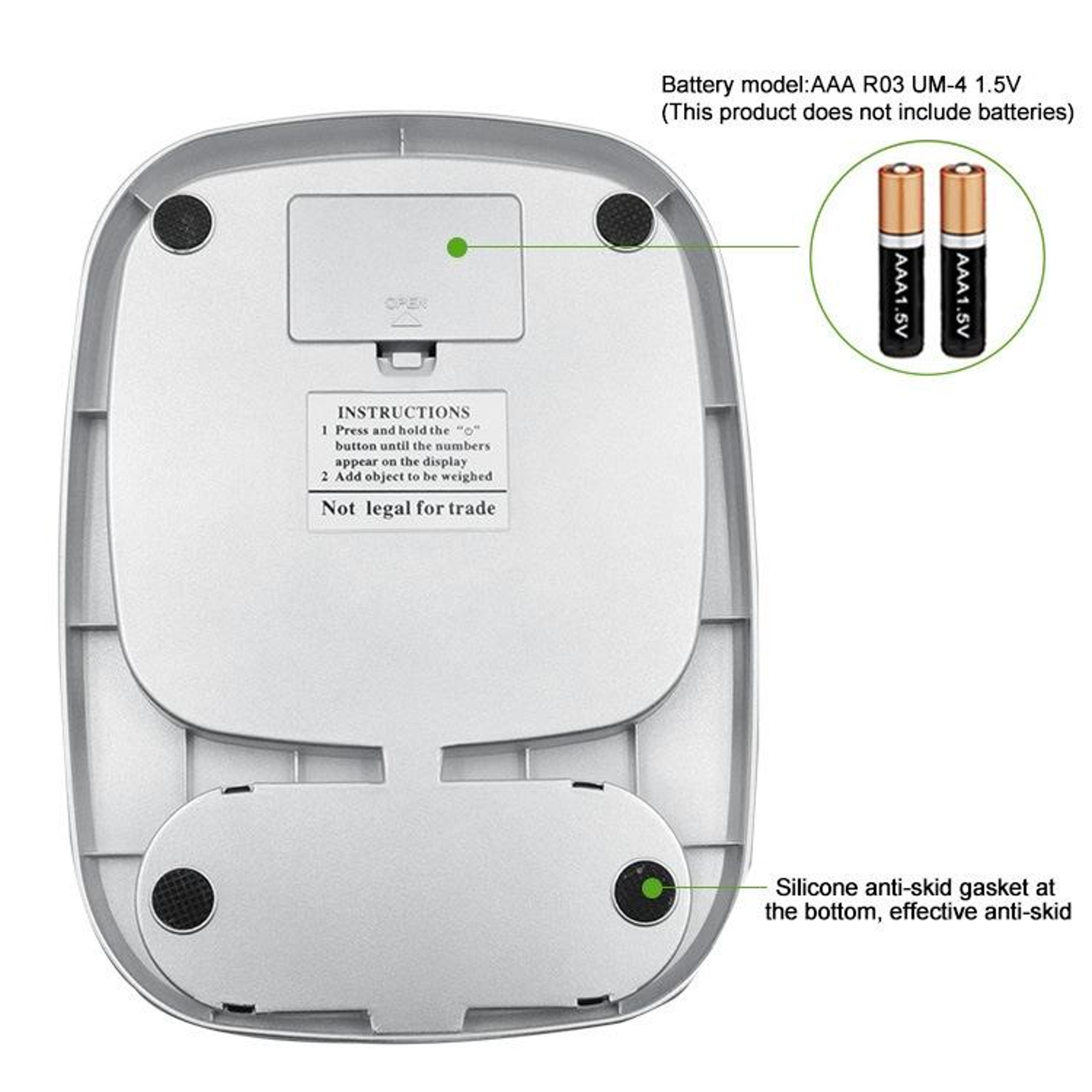 High Precision Digital Kitchen Scale With LCD Display Multi Unit Food And Jewelry Weighing 9