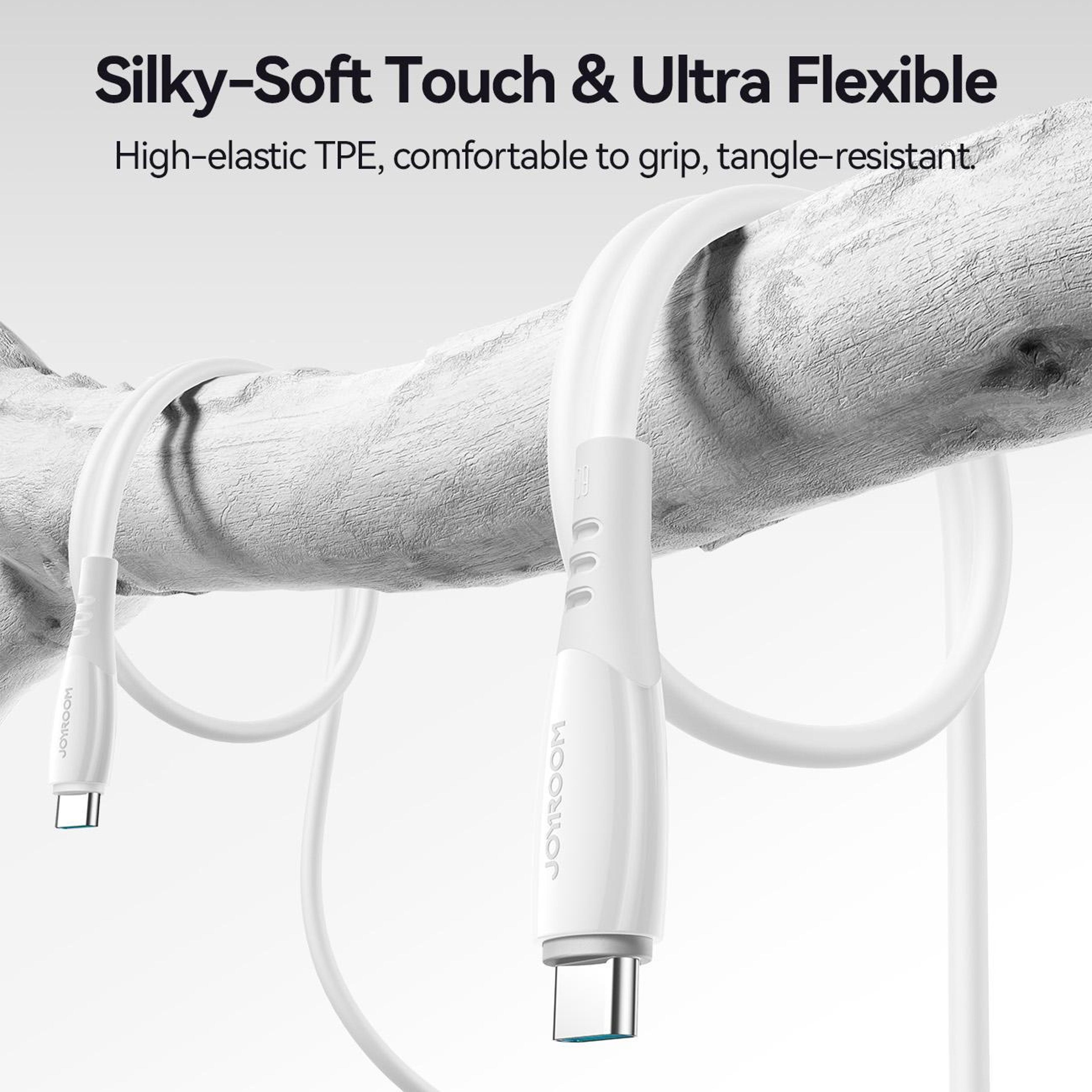 60W Fast Charging USB C Cable Data Sync Durable Type C To Type C Cable 5