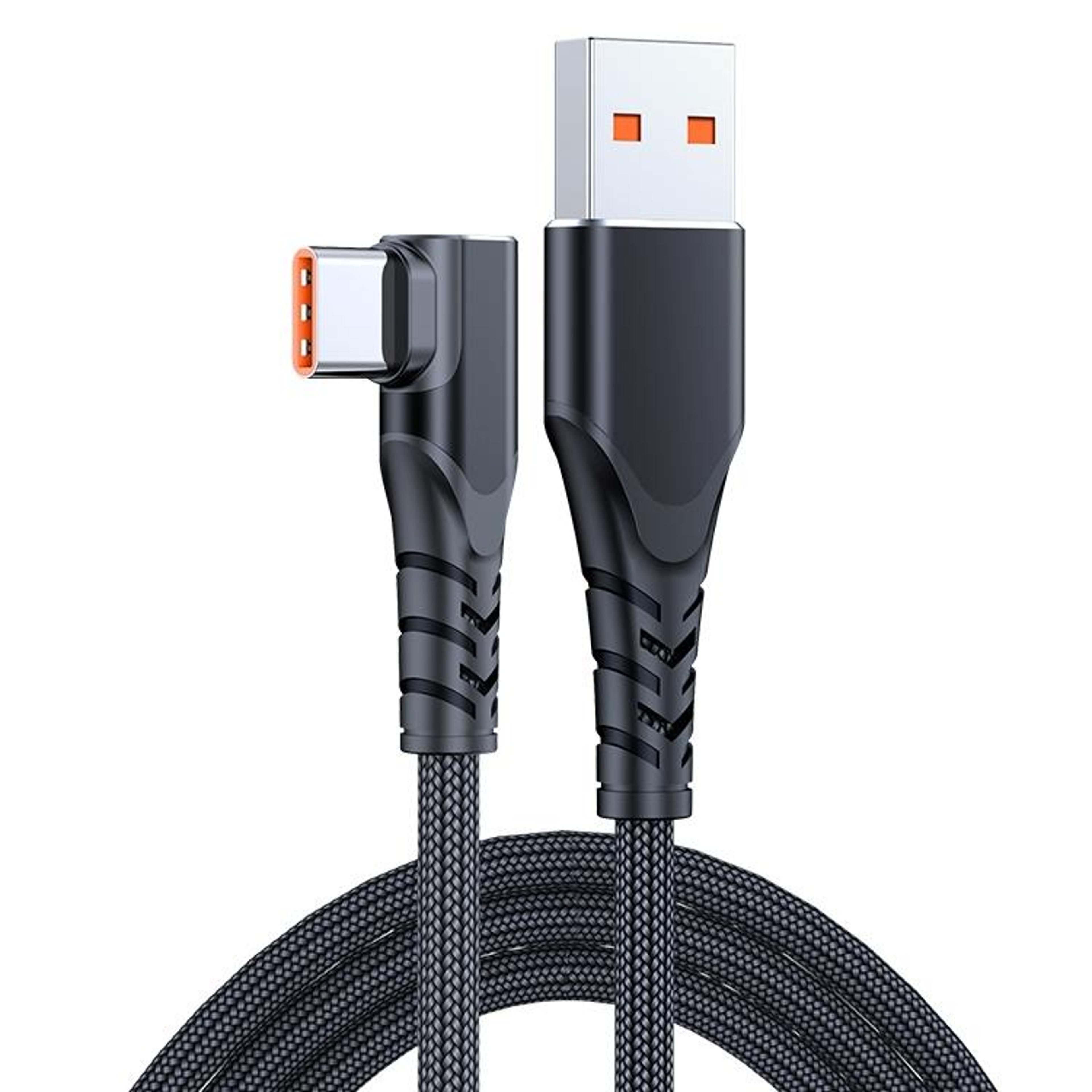 66W USB To USB C Elbow Fast Charging Cable For Gaming Phones 1