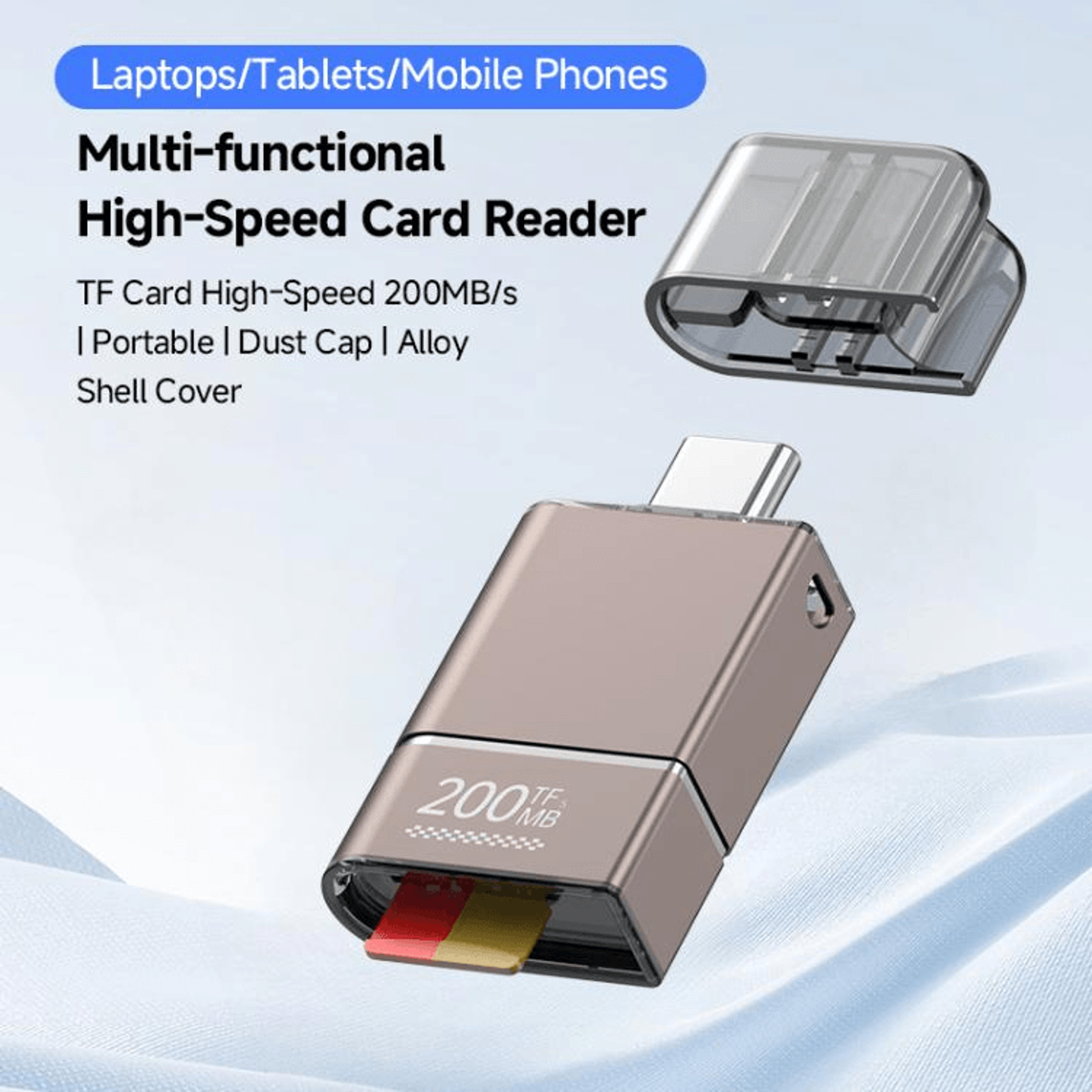 USB 30 Multi Card Reader With Type C OTG High Speed SD TF CF Memory Card Adapter 7
