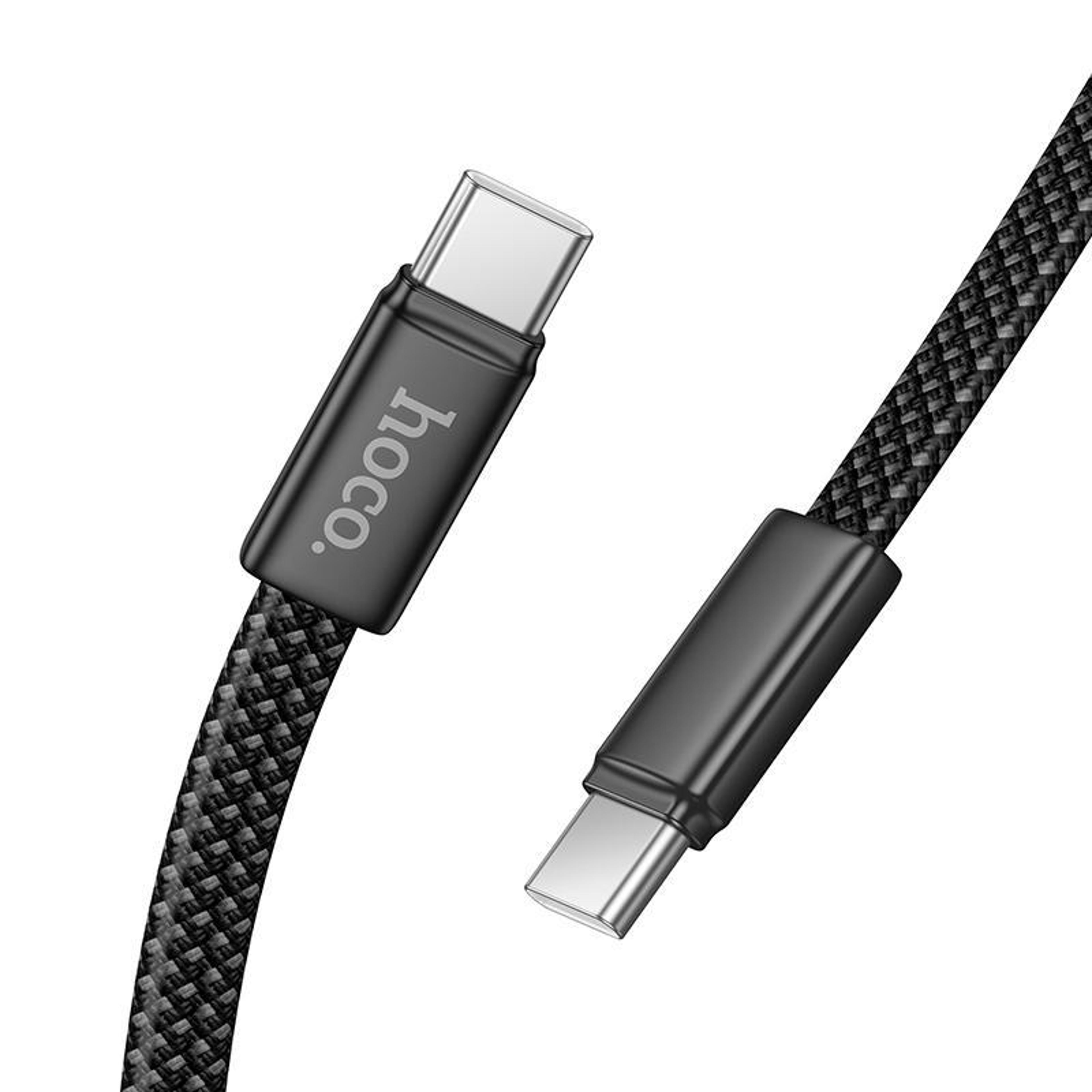 60W Fast Charge USB C Cable Nylon Braided Type C Data Charging Cable 2