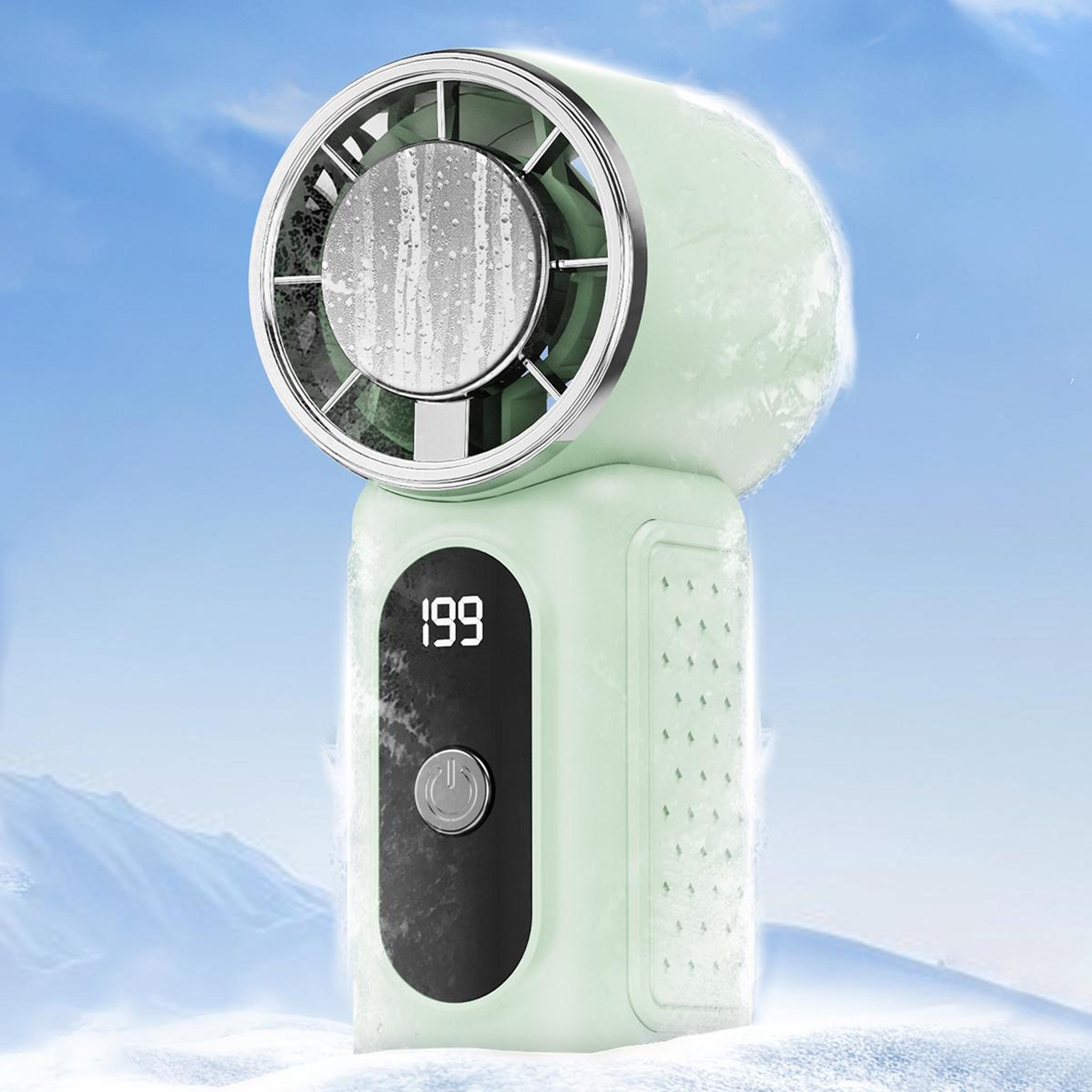 turbo iceflow portable cooling fan rechargeable mini handheld fan with speeds