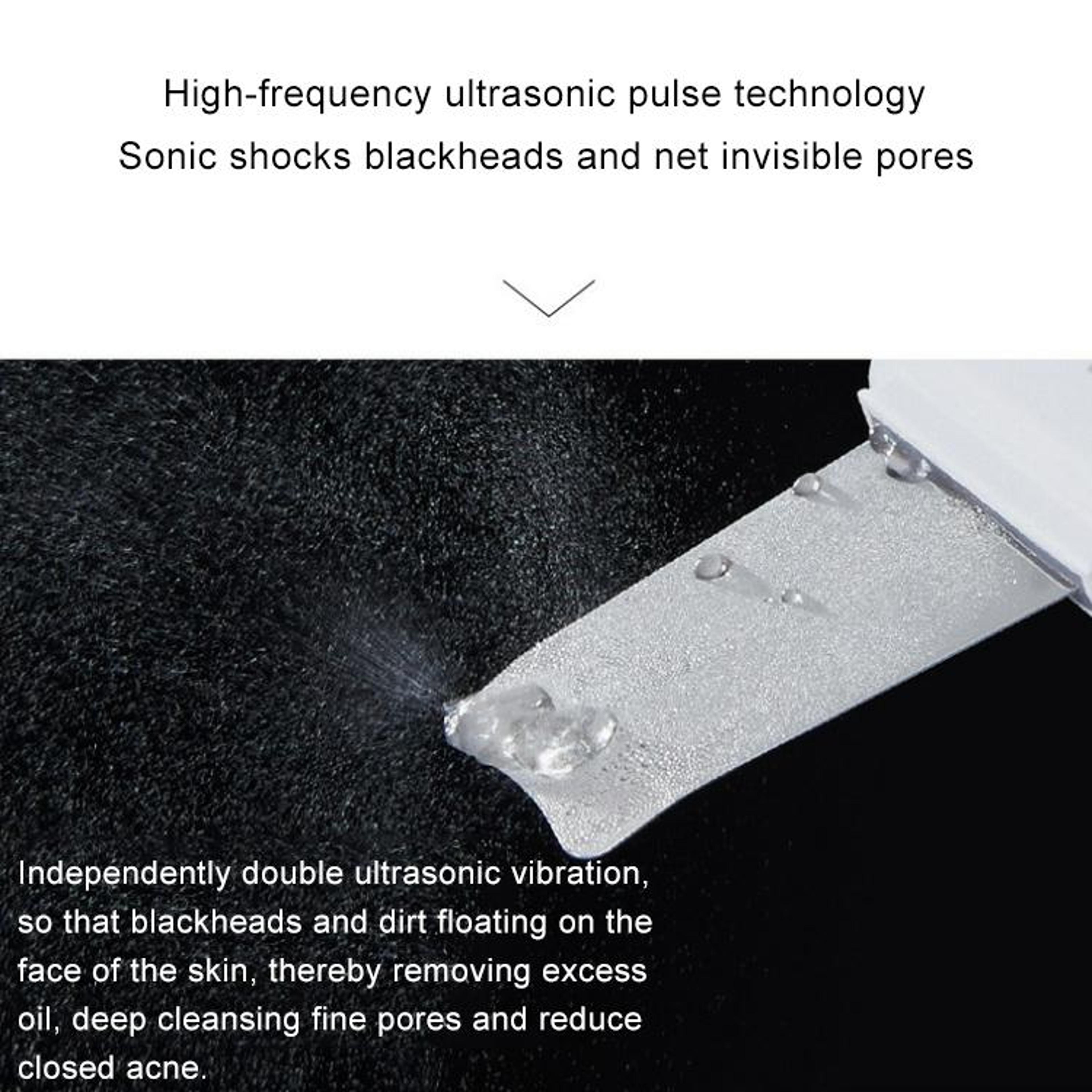 Ultrasonic Skin Scrubber Face Spatula Blackhead Remover 3