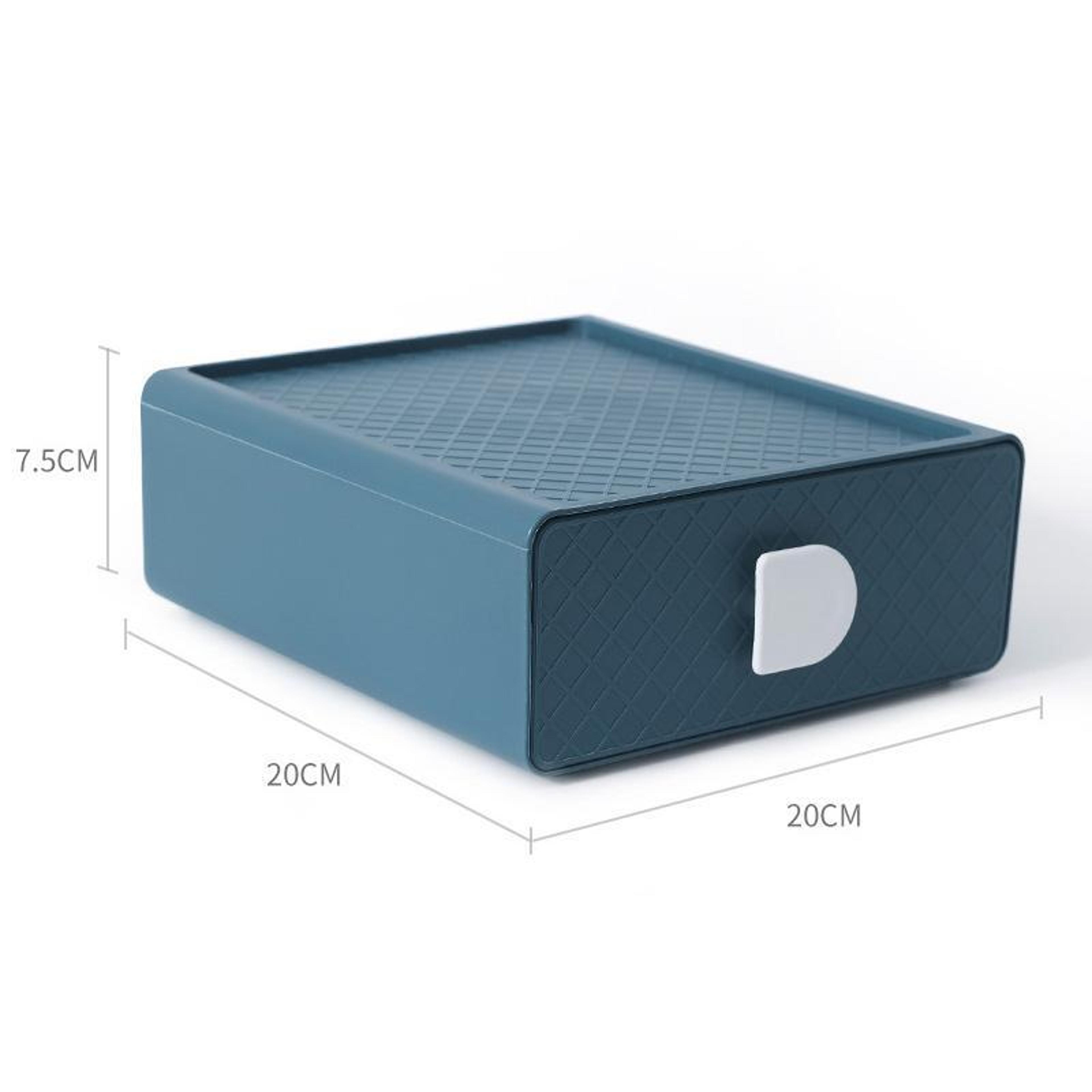 Stackable Plastic Drawer Organizer For Makeup Office Storage Box System 7