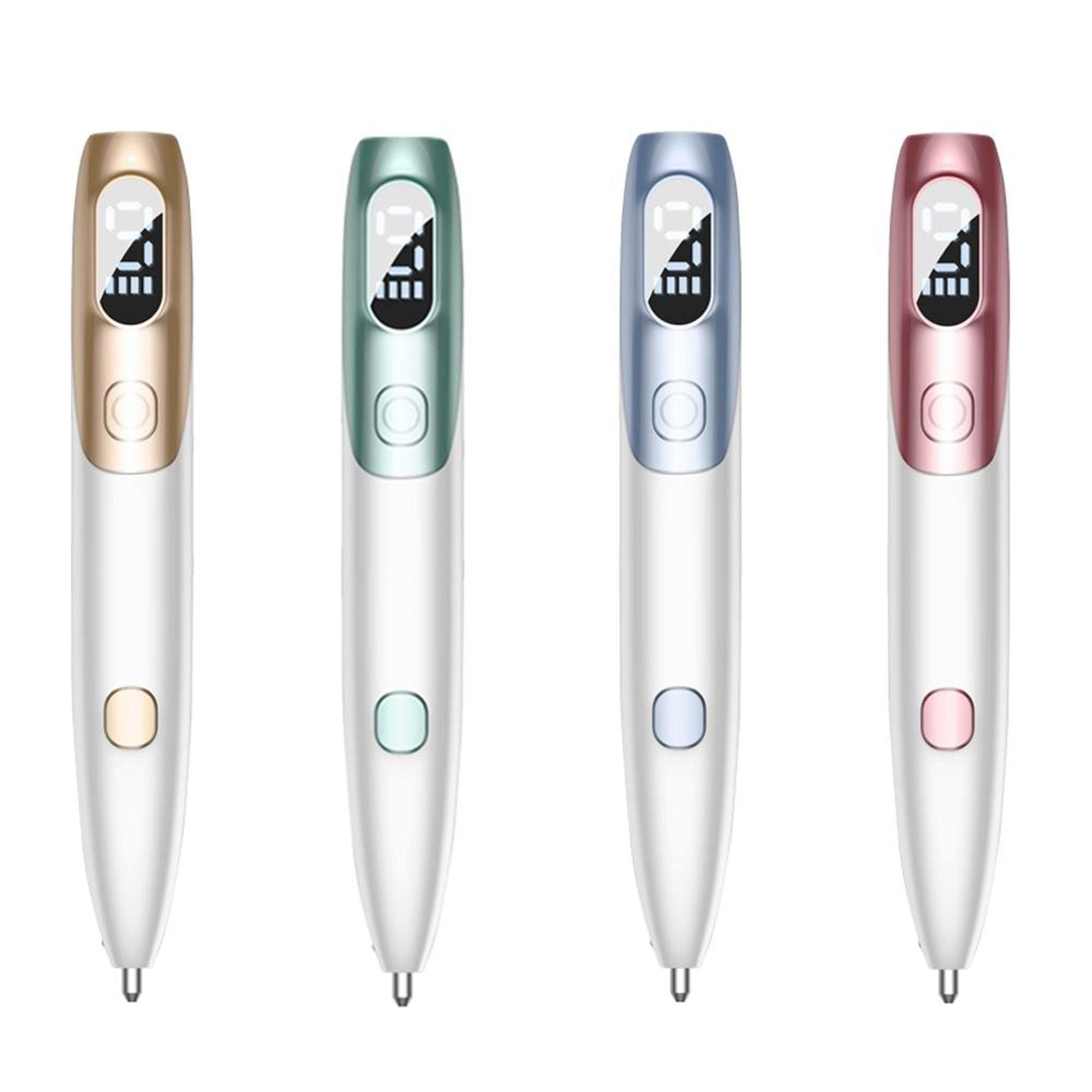 Precision Mole Removal Pen With 9 Levels LED Display  Blue Light Care 0