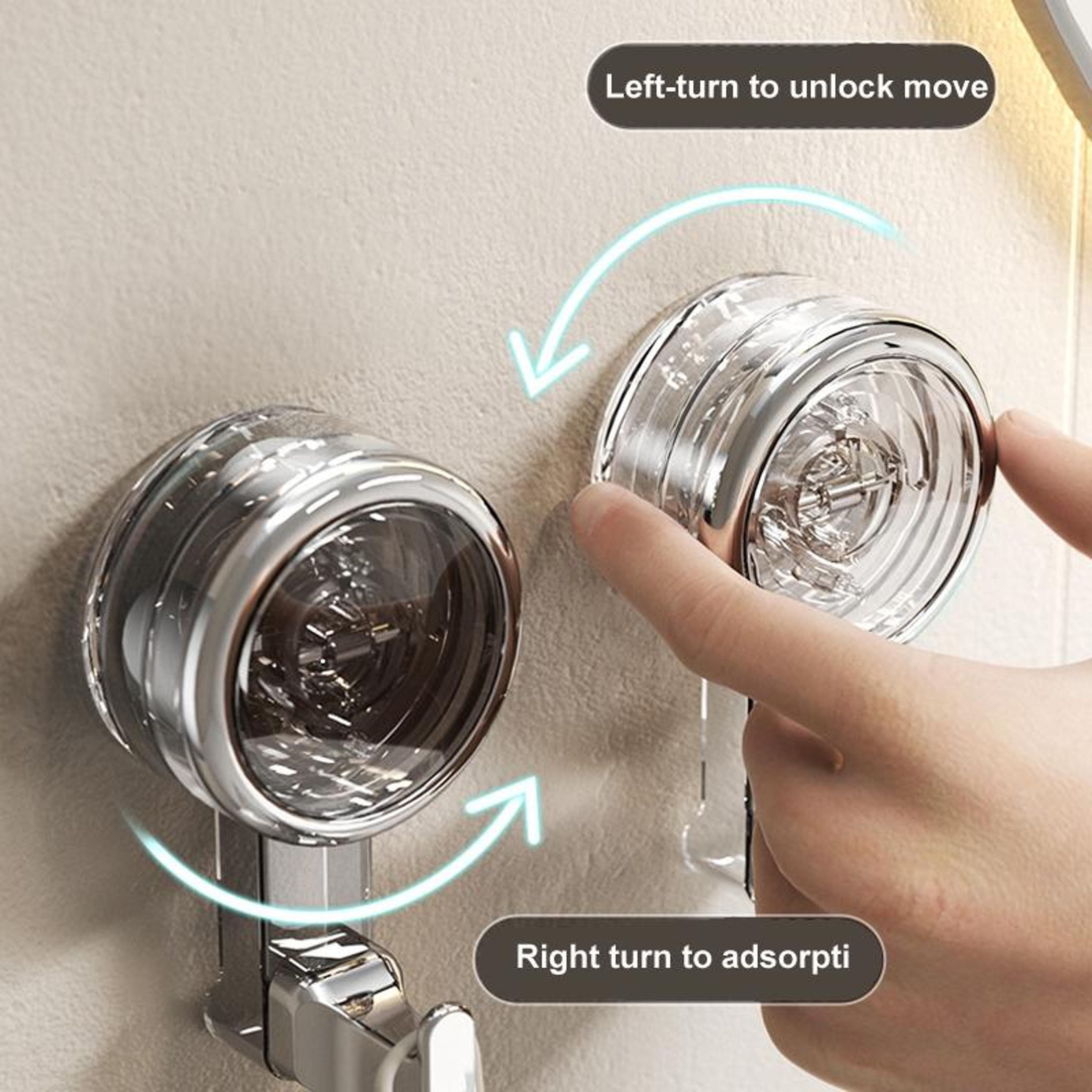 Suction Cup Bathroom Wall Hooks NoDrill Waterproof Organizer 5