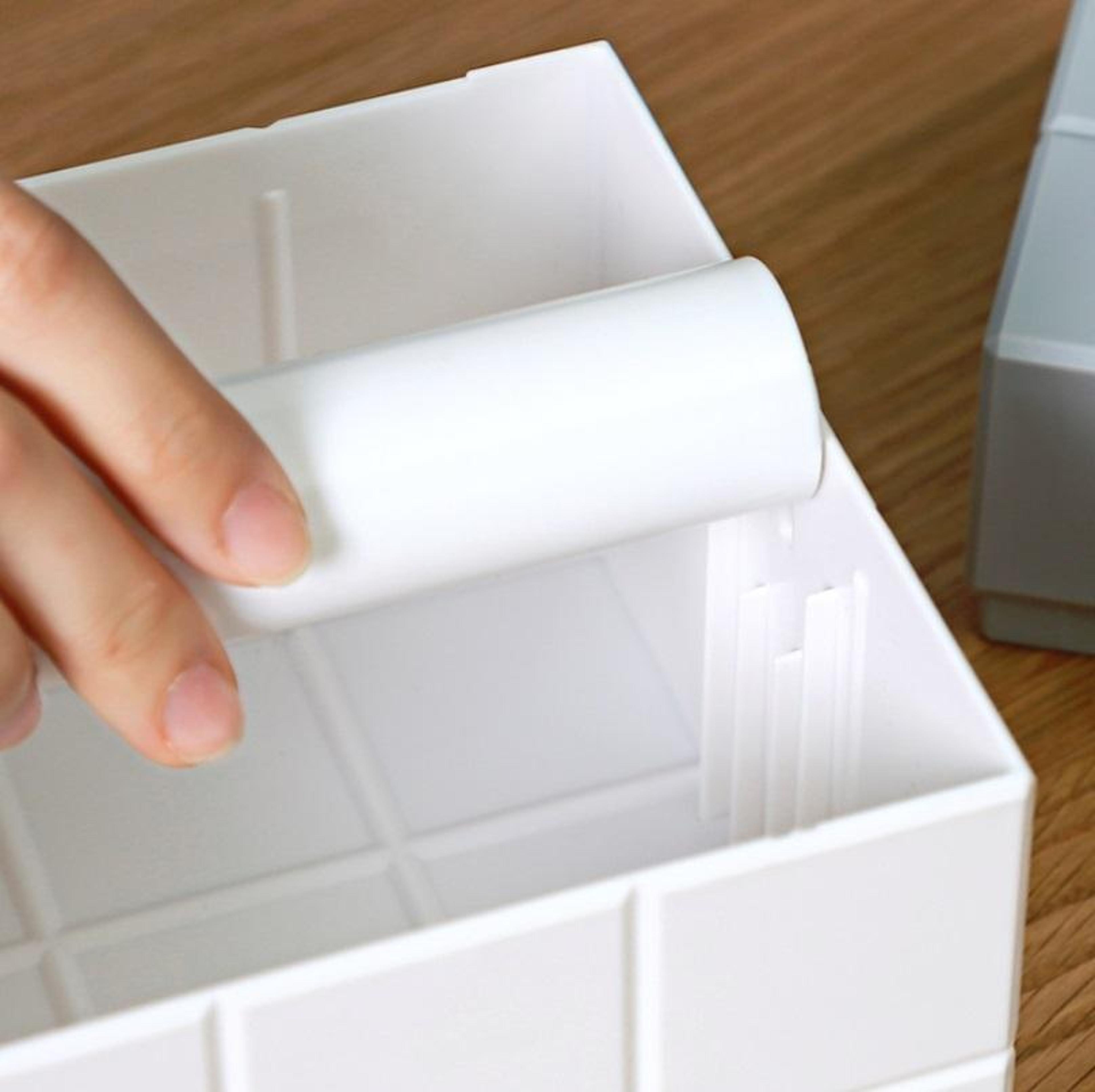 Modern Cube Tissue Box Holder With Desktop Organizer Storage For Home  Office 3