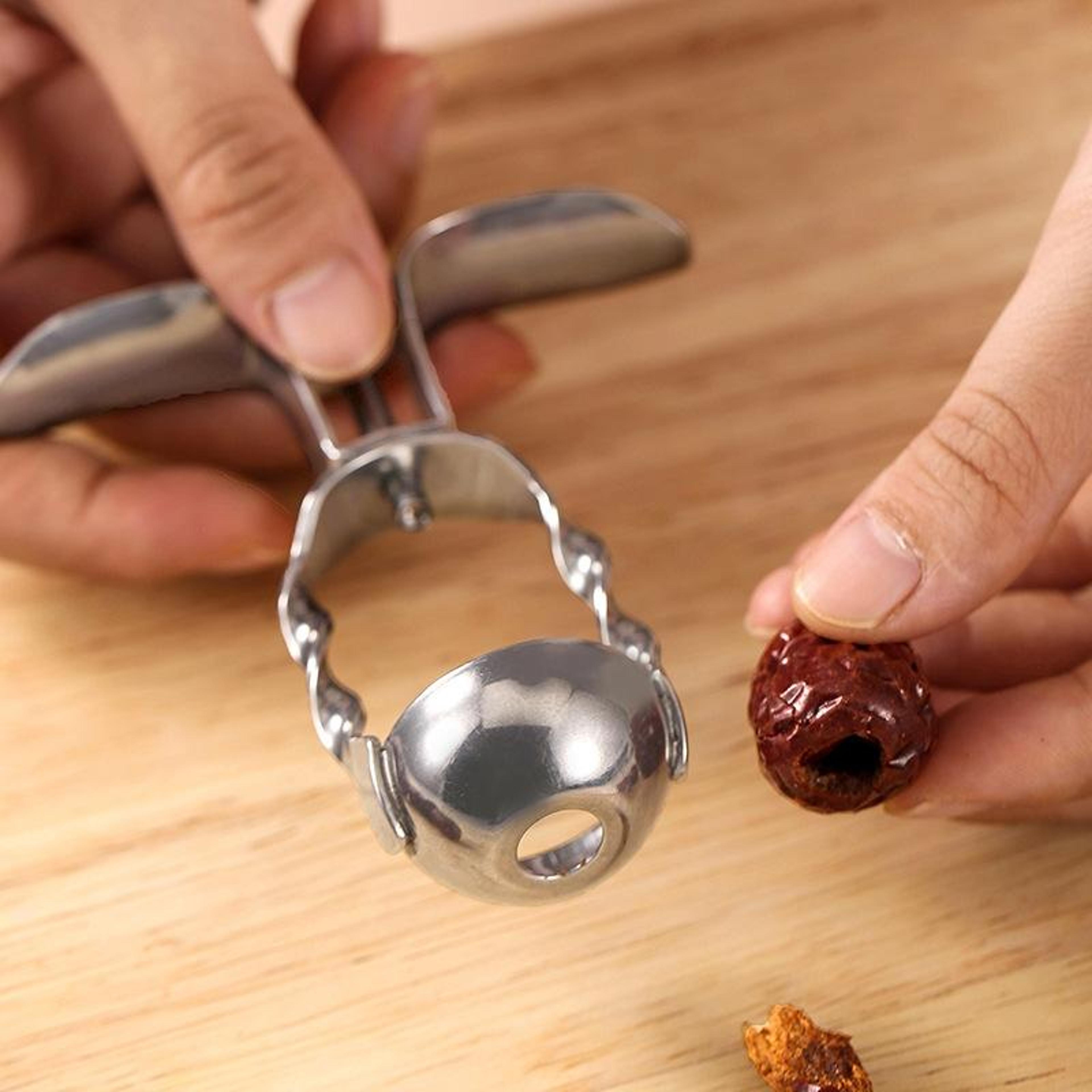 Stainless Steel Cherry Pitter  Red Date Corer For Jujube Olive And Small Fruits 7