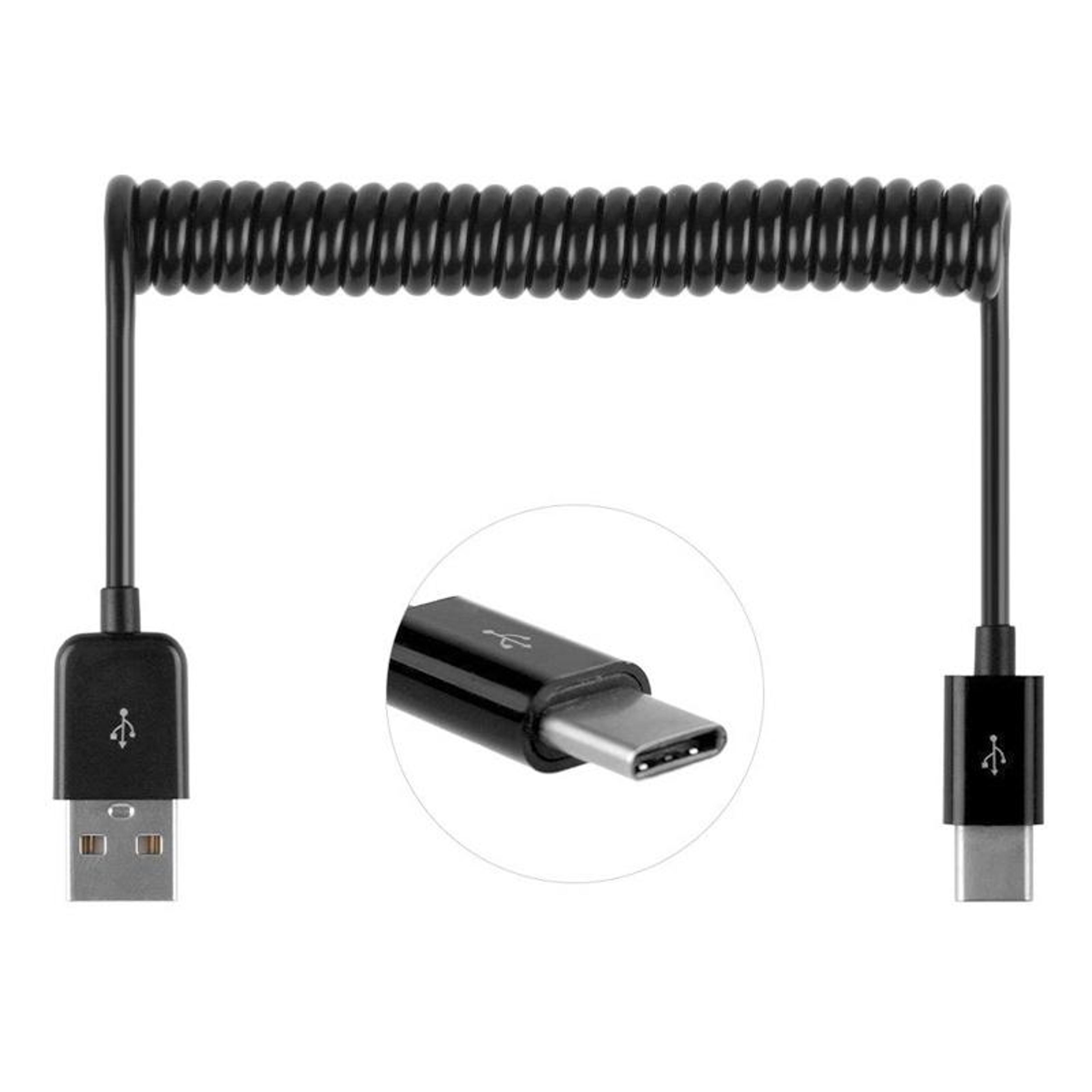 Retractable USB C Charging Cable Fast Sync Compact Travel Cord 3
