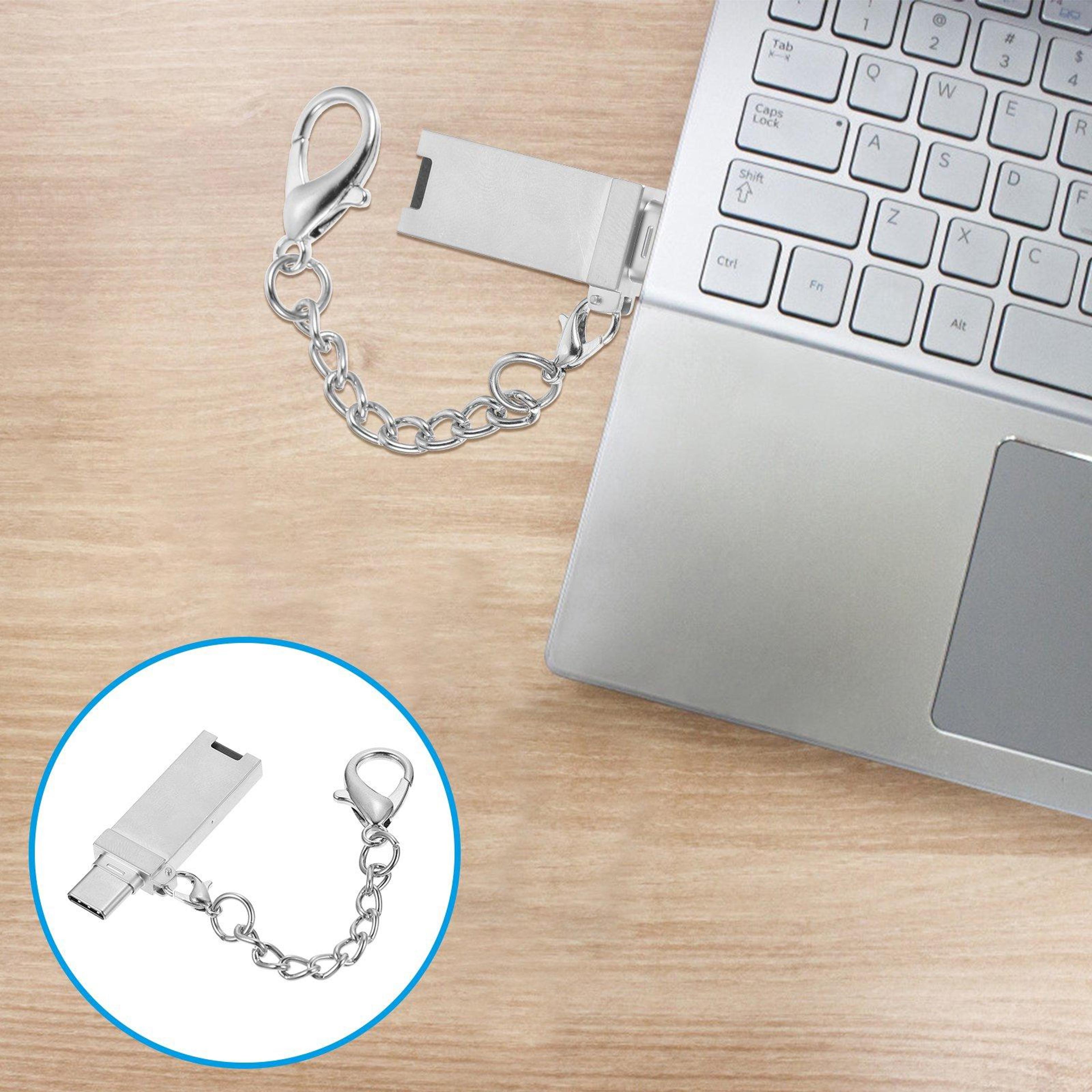 Mini Aluminum USB C Adapter USB C To USB Converter With Keychain 3