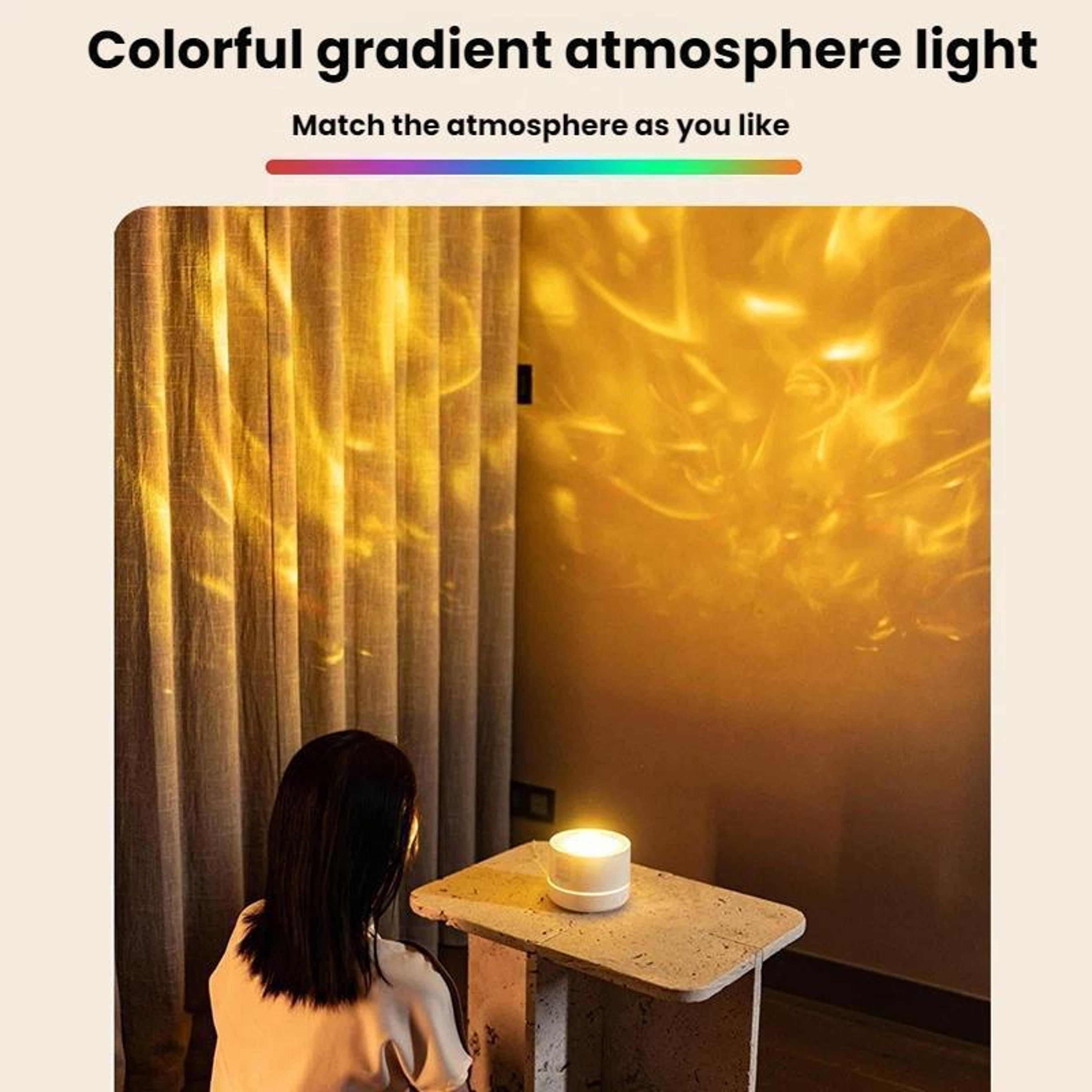 USB Desktop Humidifier With Star Projection Ambient Light 7