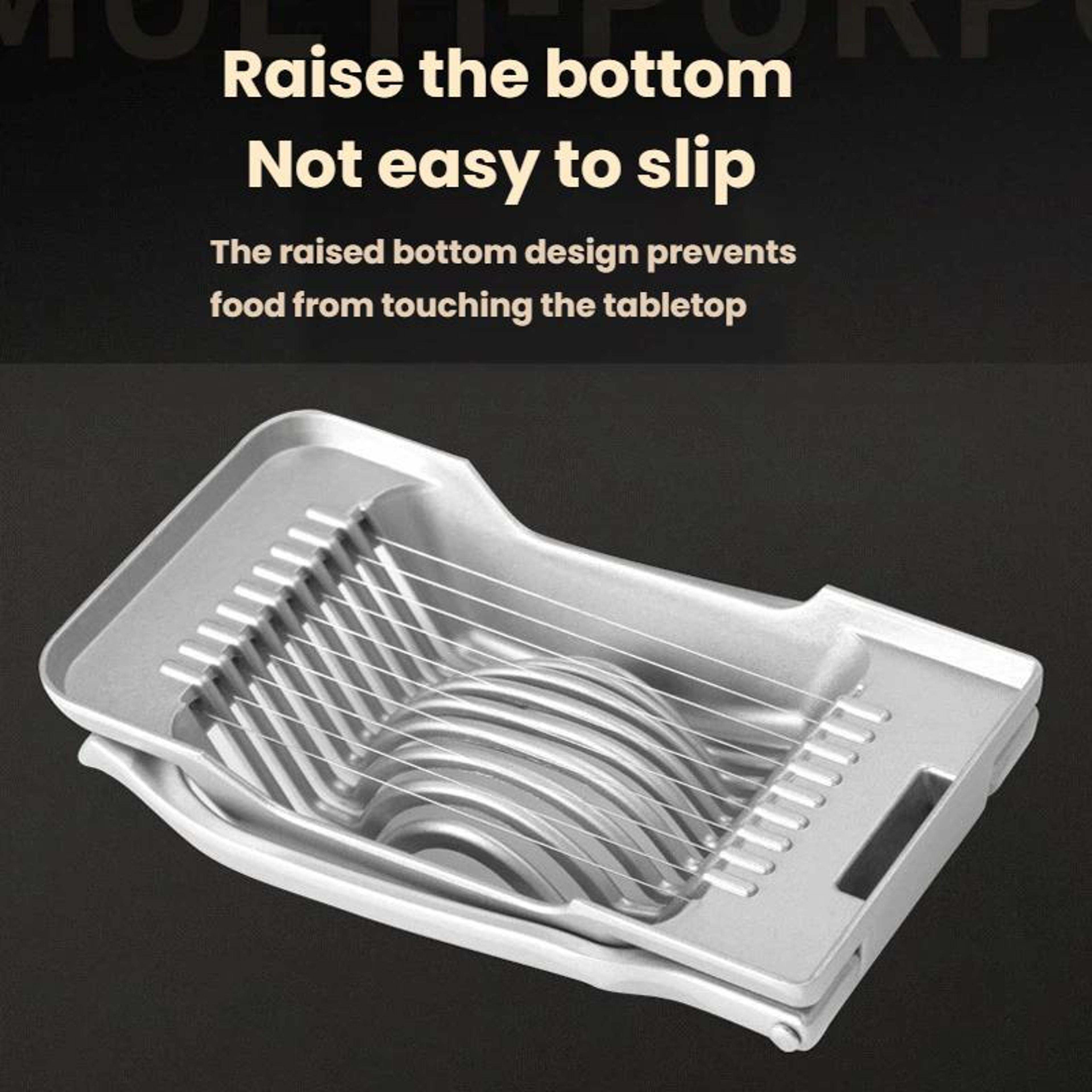 MultiFunction Egg Slicer Aluminum Alloy Cutter For Perfect Slices  Kitchen Prep 3