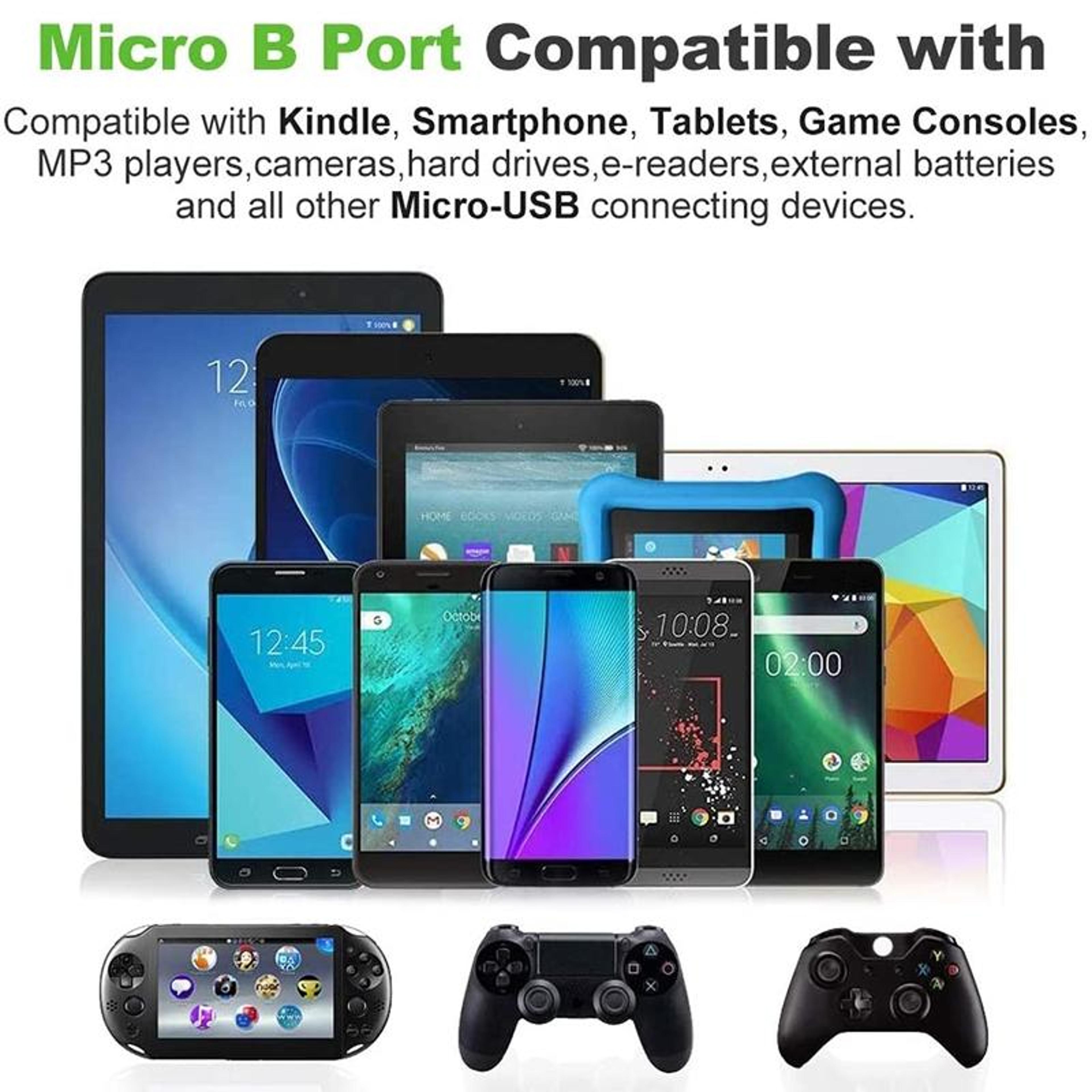 Braided Micro USB Cable Durable Fast Sync USB 20 Charging Cord 7