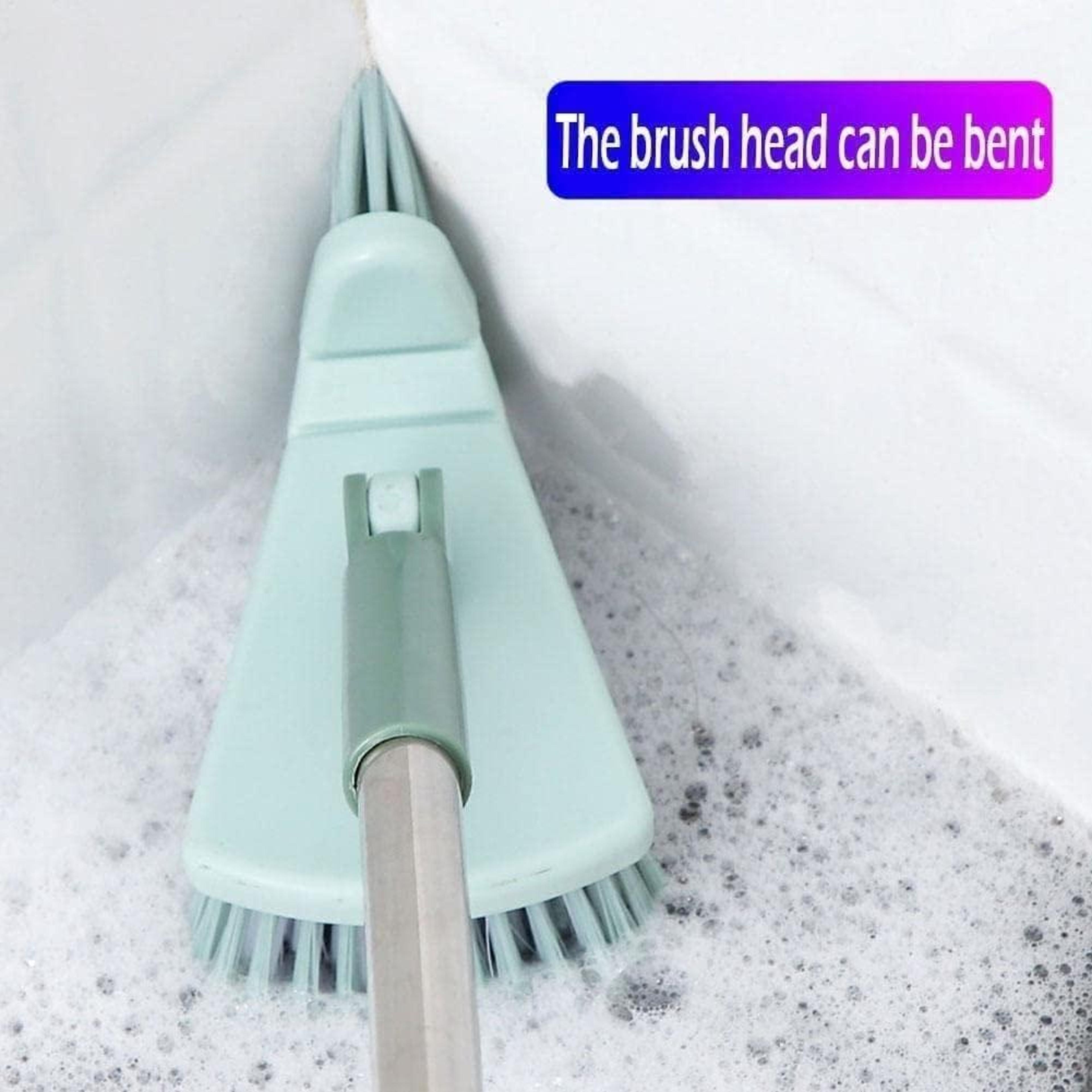 Triangular Corner Cleaning Brush With Long Handle  Stiff Bristles For Deep Floor Scrubbing 6