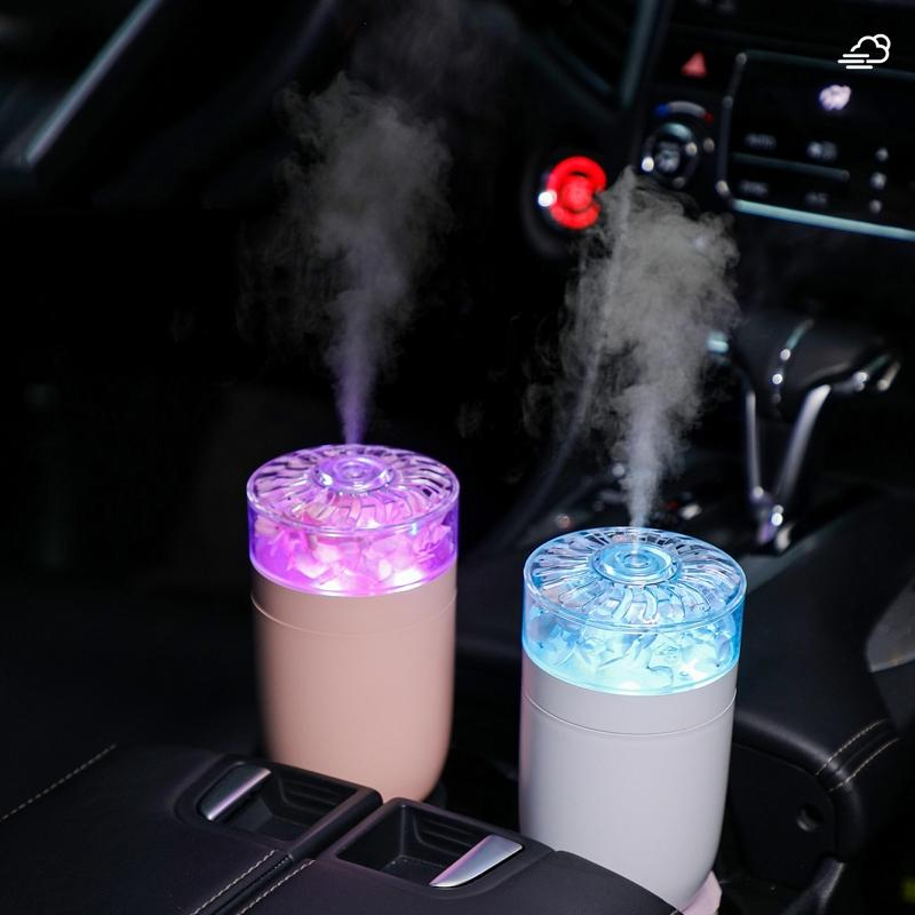Flower Glow USB Humidifier With Aroma Diffuser  Ambient Light For Home Car Office 1