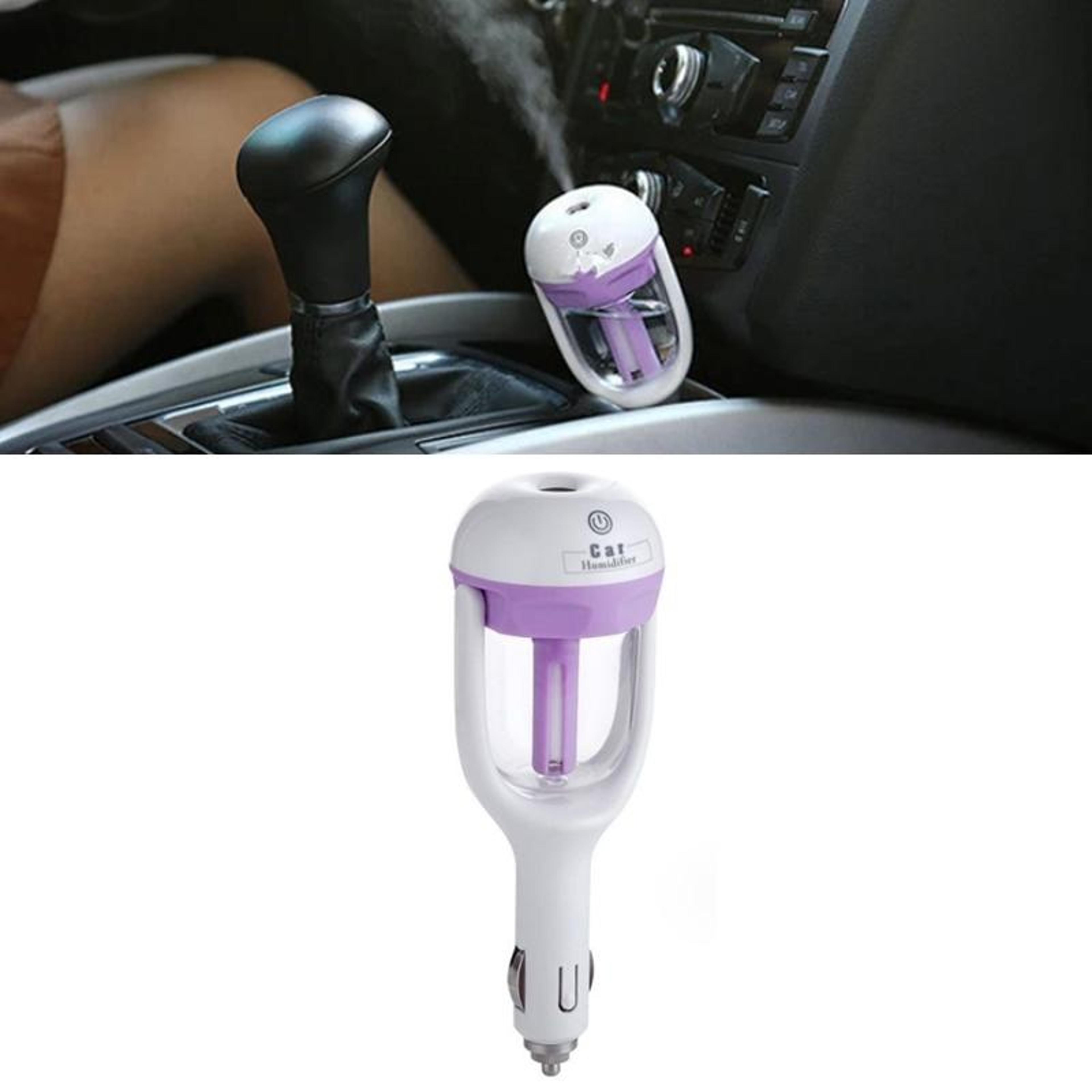 Violet Car Humidifier Diffuser With Aromatherapy And Negative Ion Air Purifier 6