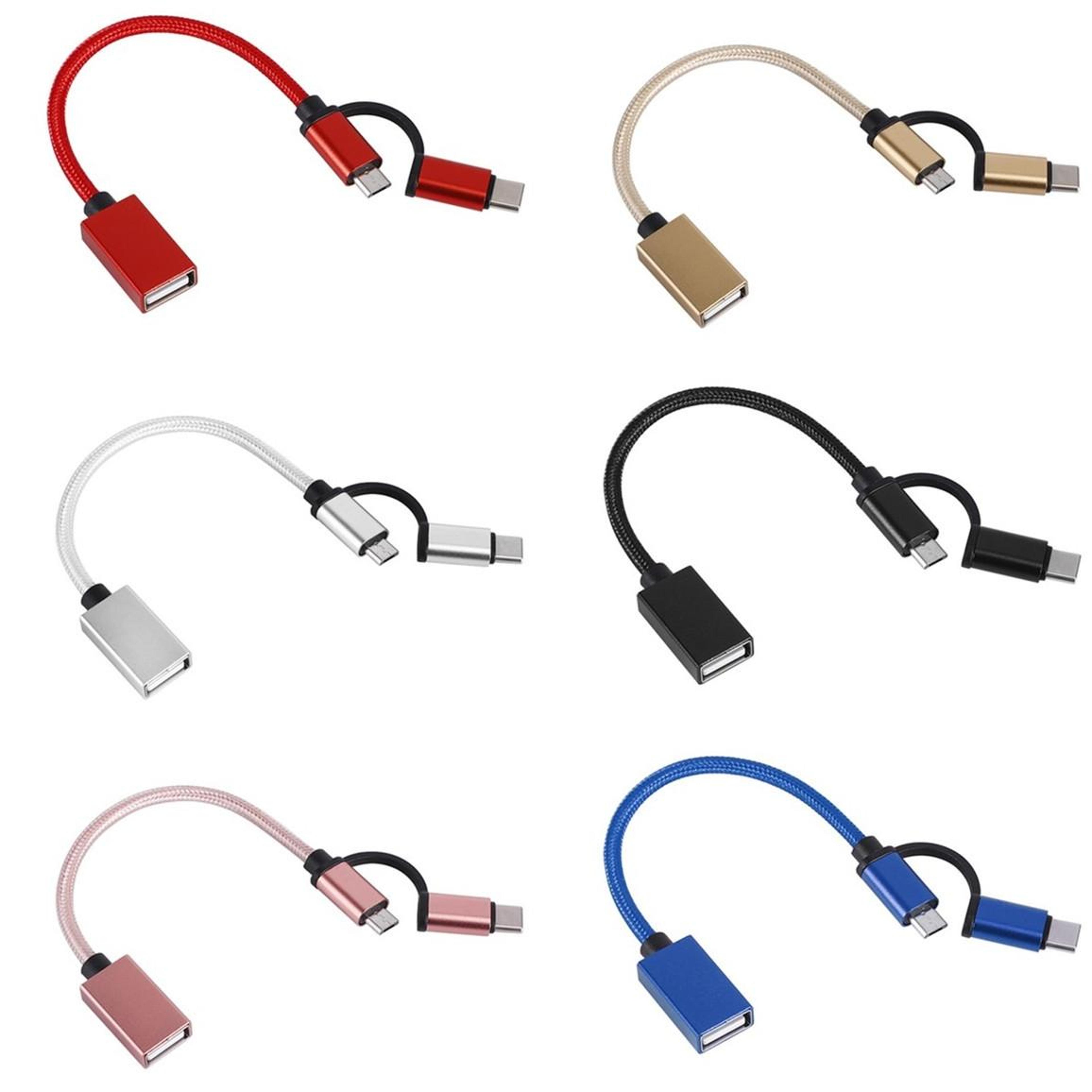 3 In 1 USB C OTG Adapter Cable With Micro USB  USB 30 Fast Data Transfer 3