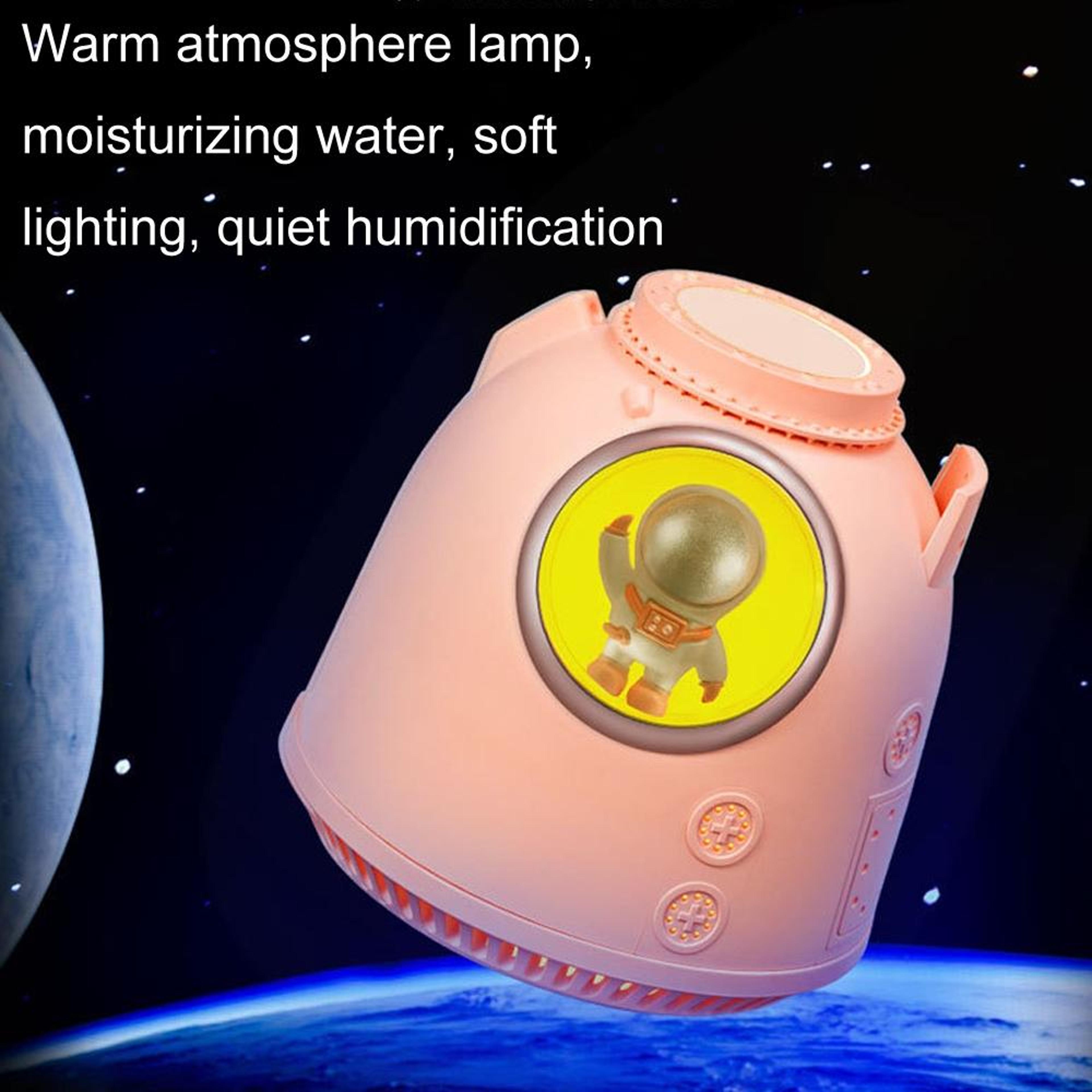 Enjoyplus USB Mini Humidifier With Night Light Quiet Desktop Air Hydrator For Home Office 2
