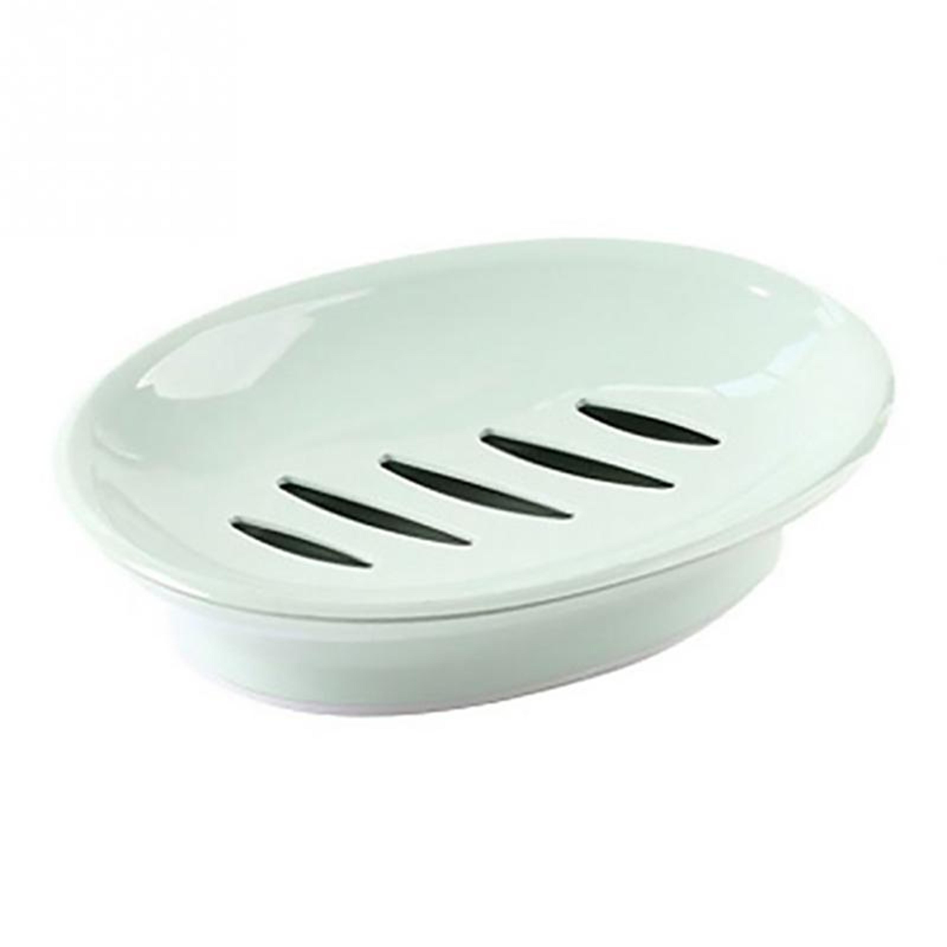 Double Lattice Soap Holder With Lid And Drain Tray For Bathroom And Travel 8