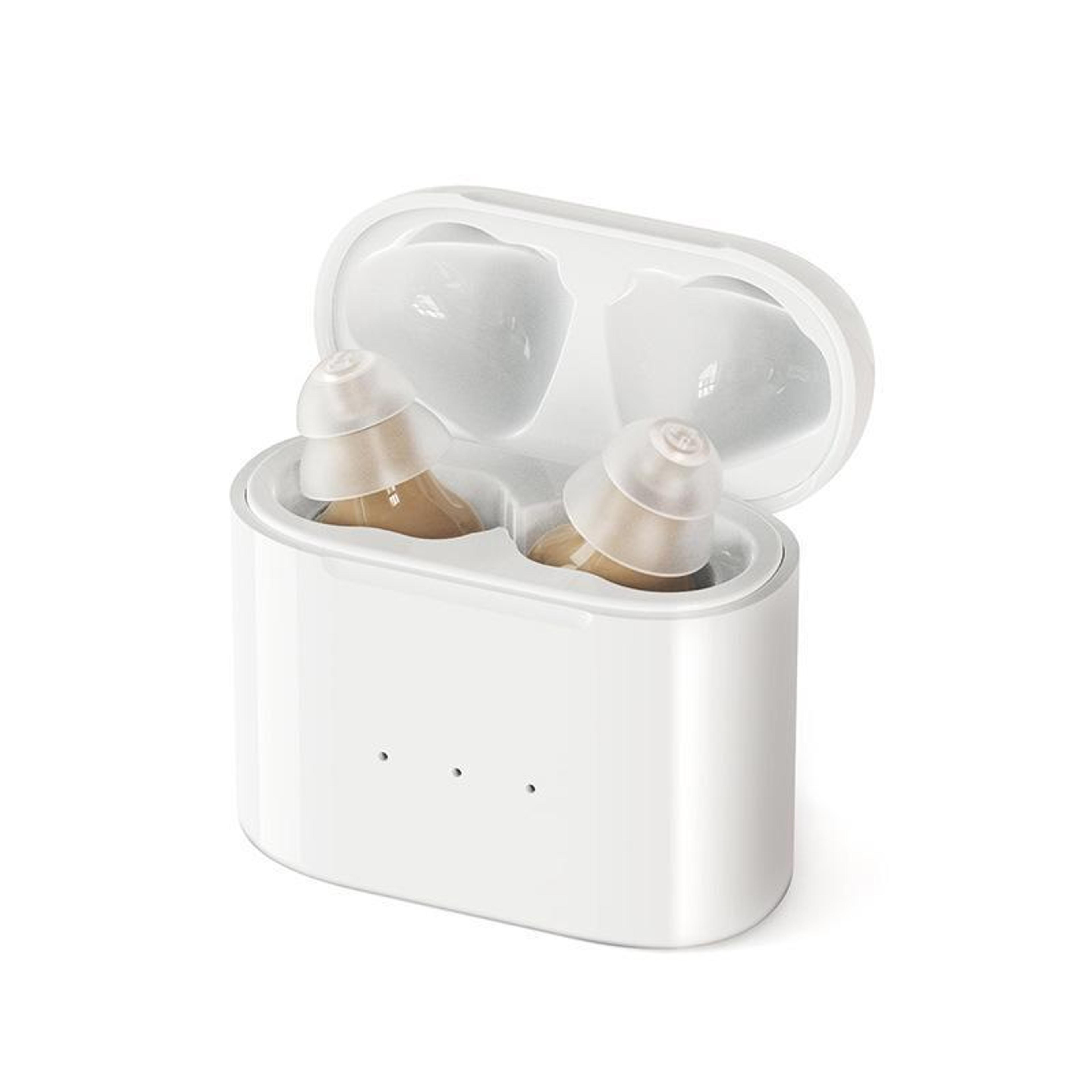 rechargeable invisible hearing aids with type c charging and noise reduction
