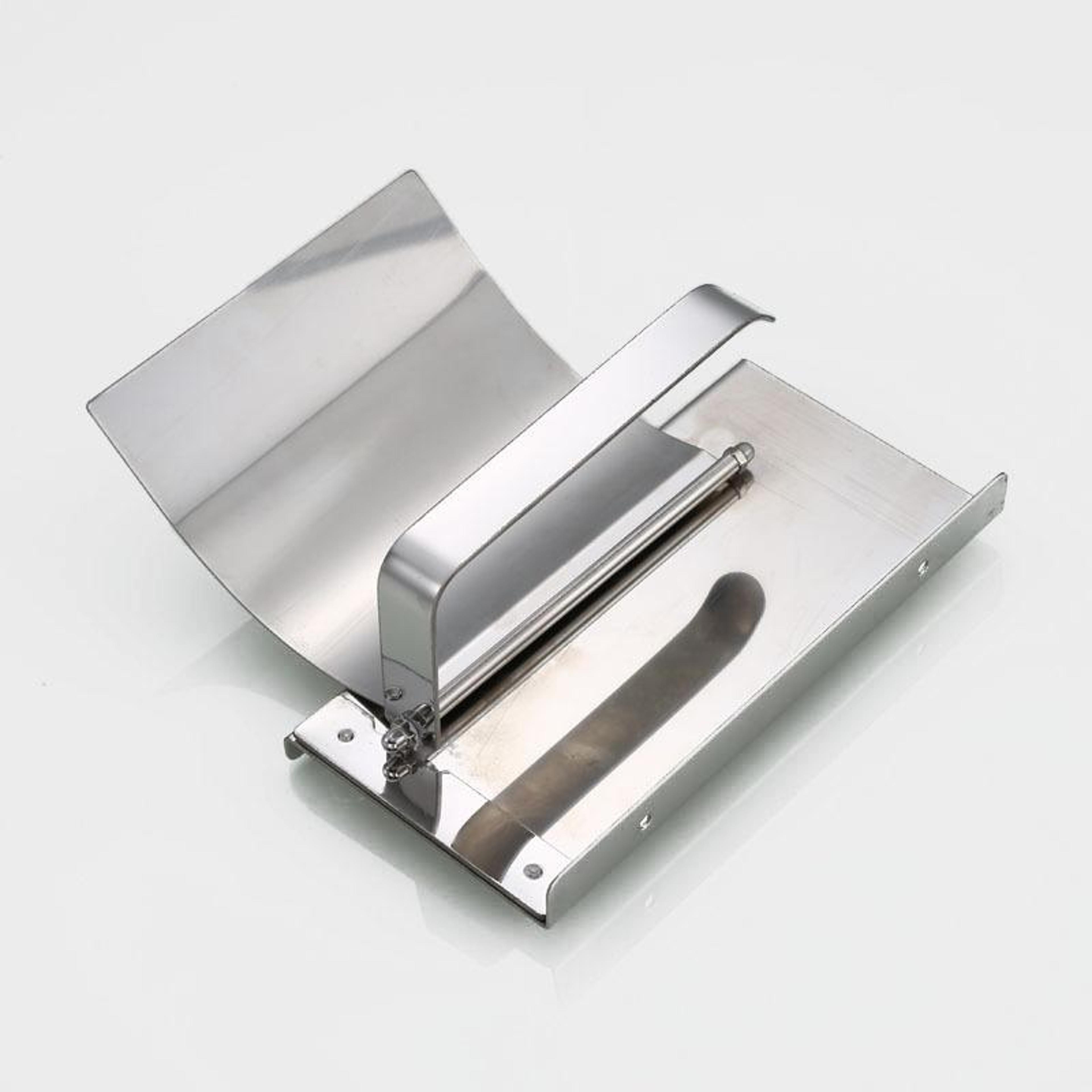 Stainless Steel Toilet Paper Holder With Phone Shelf Wall Mounted 1