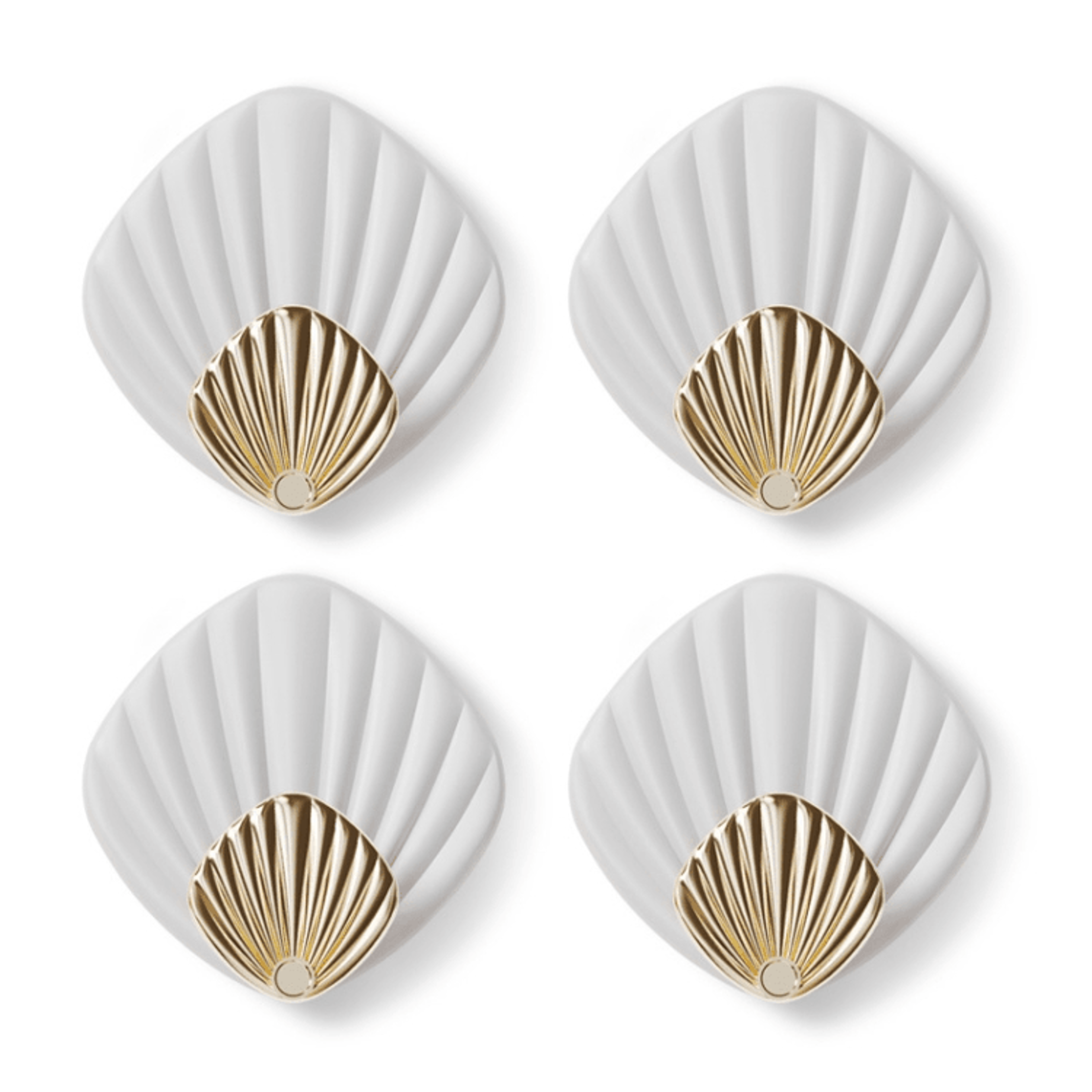 Seashell Adhesive Wall Hooks Set  No Drill Waterproof Bathroom  Kitchen Sticky Hooks 10
