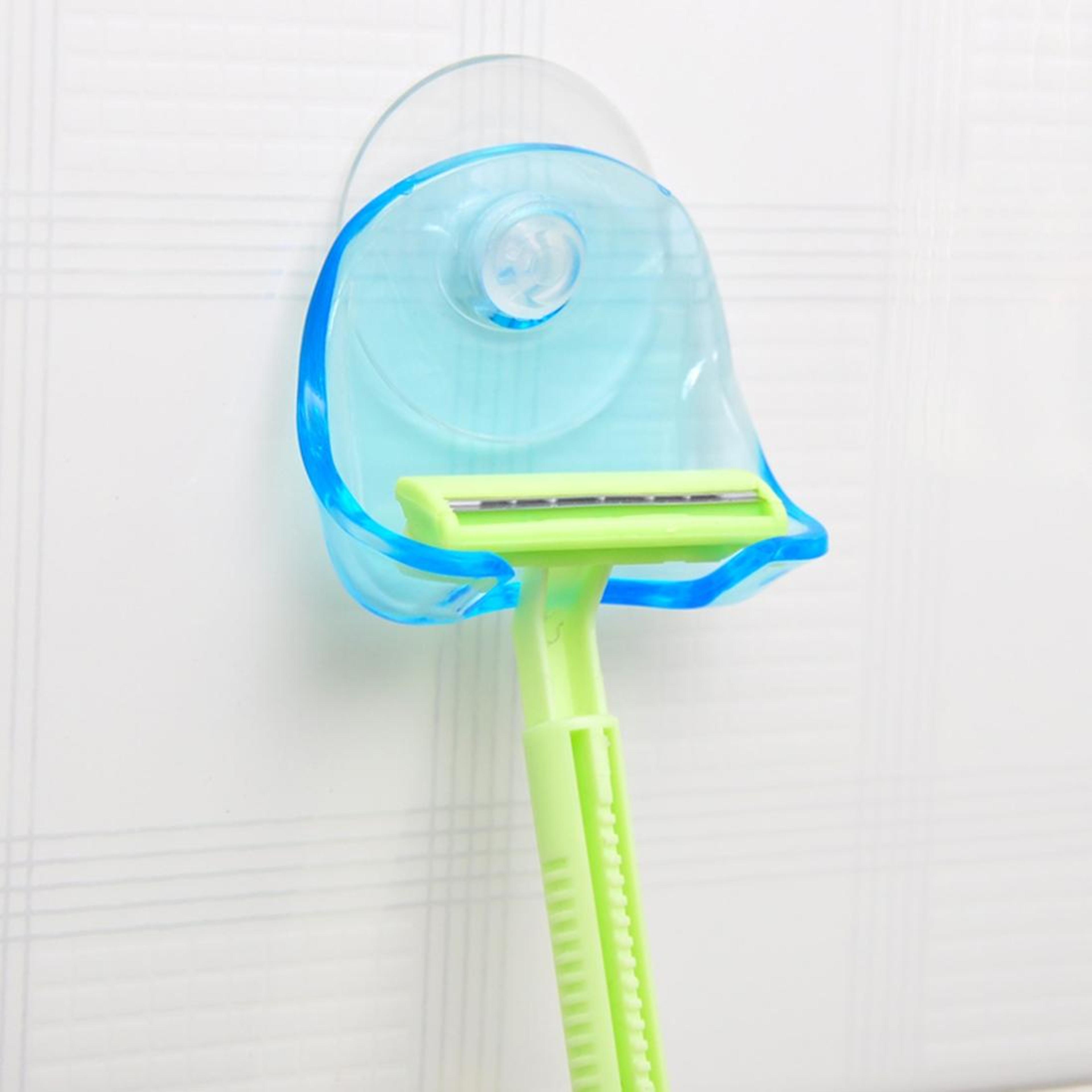 No Drill Suction Cup Razor Holder For Shower And Bathroom Storage 6