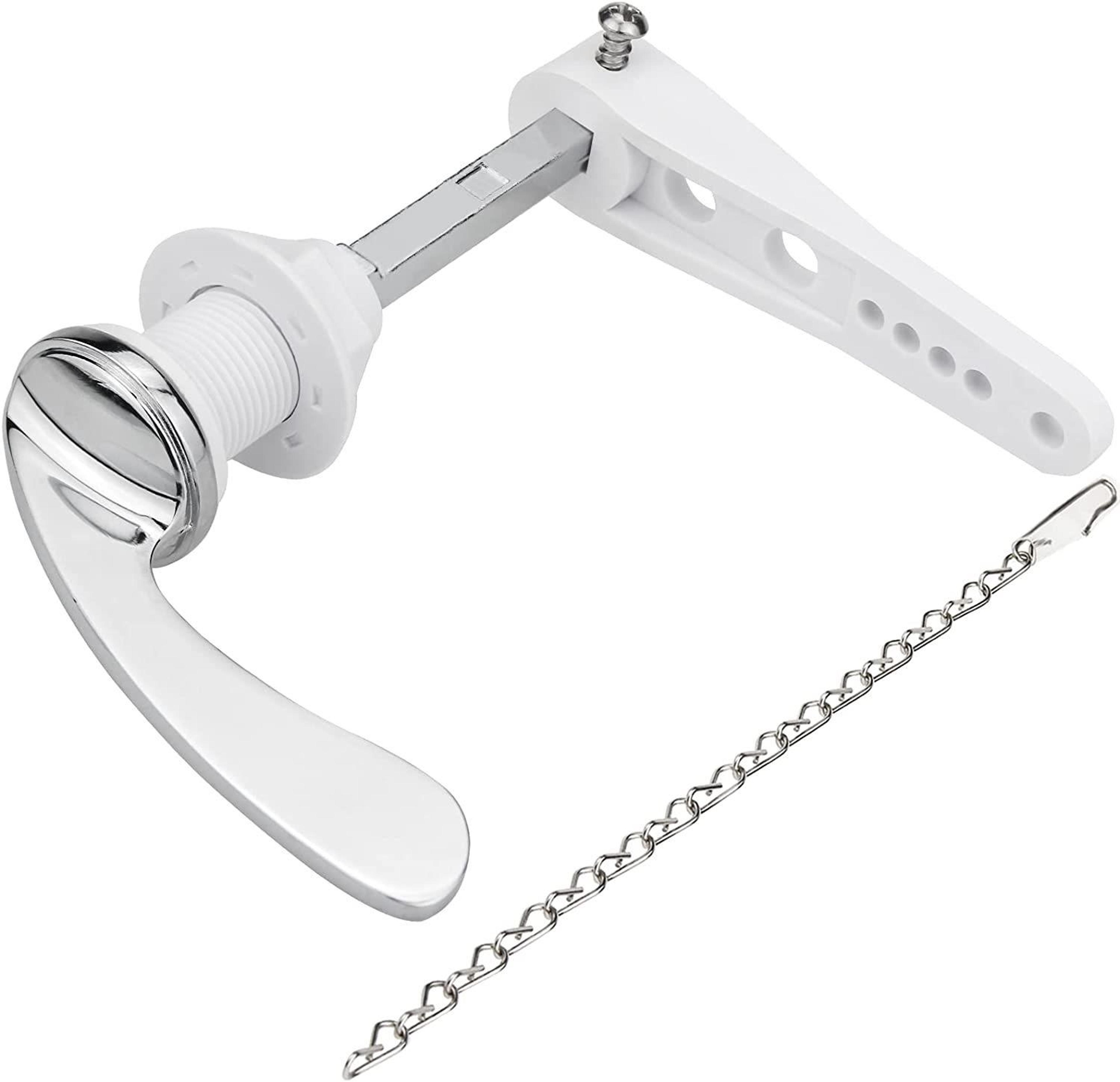 universal toilet flush handle replacement kit with zinc alloy lever and chain