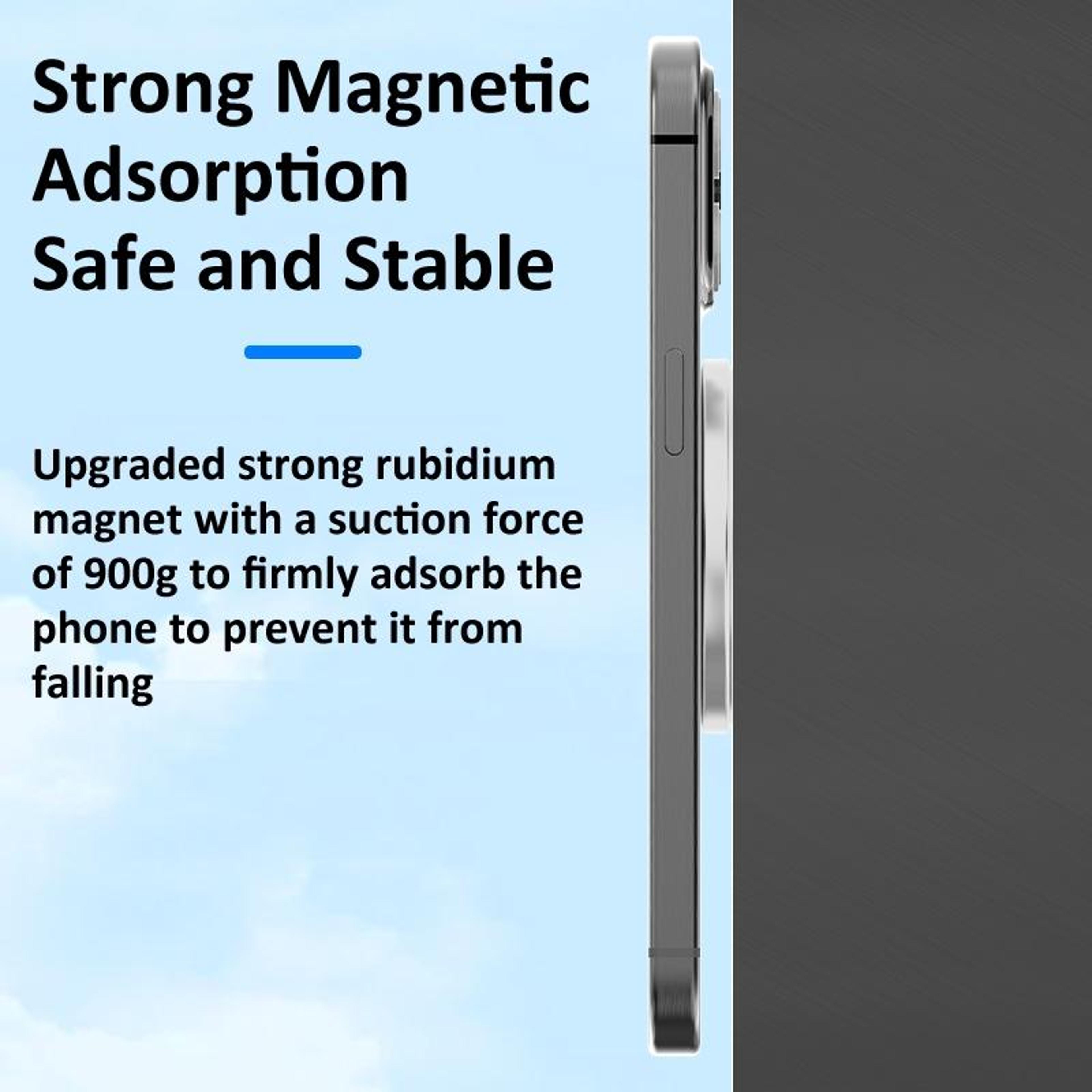 Magnetic Phone Holder Wall Mount Adhesive Hands Free Phone Stand 2