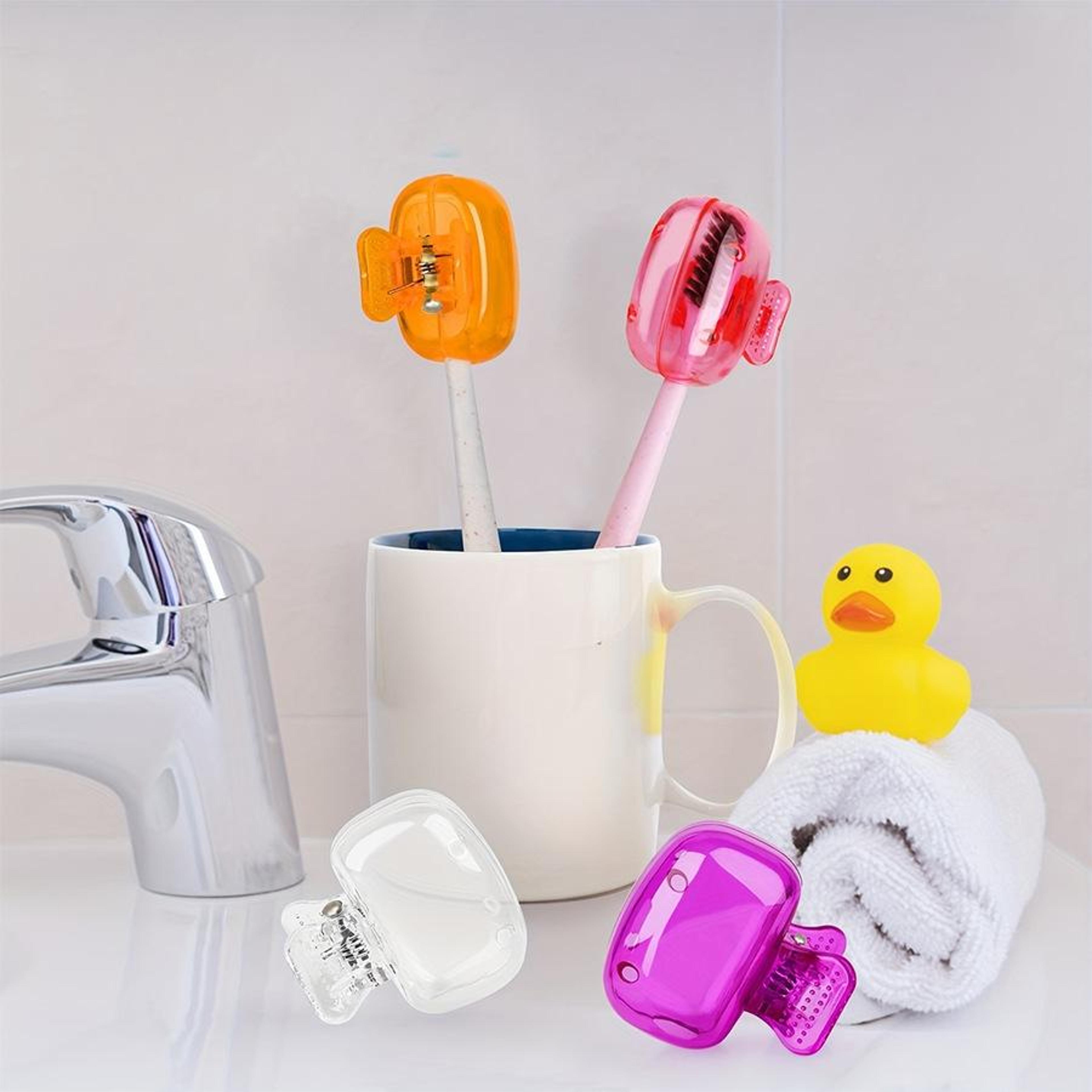 portable toothbrush holder case travel ventilated caps hygienic toothbrush cover set