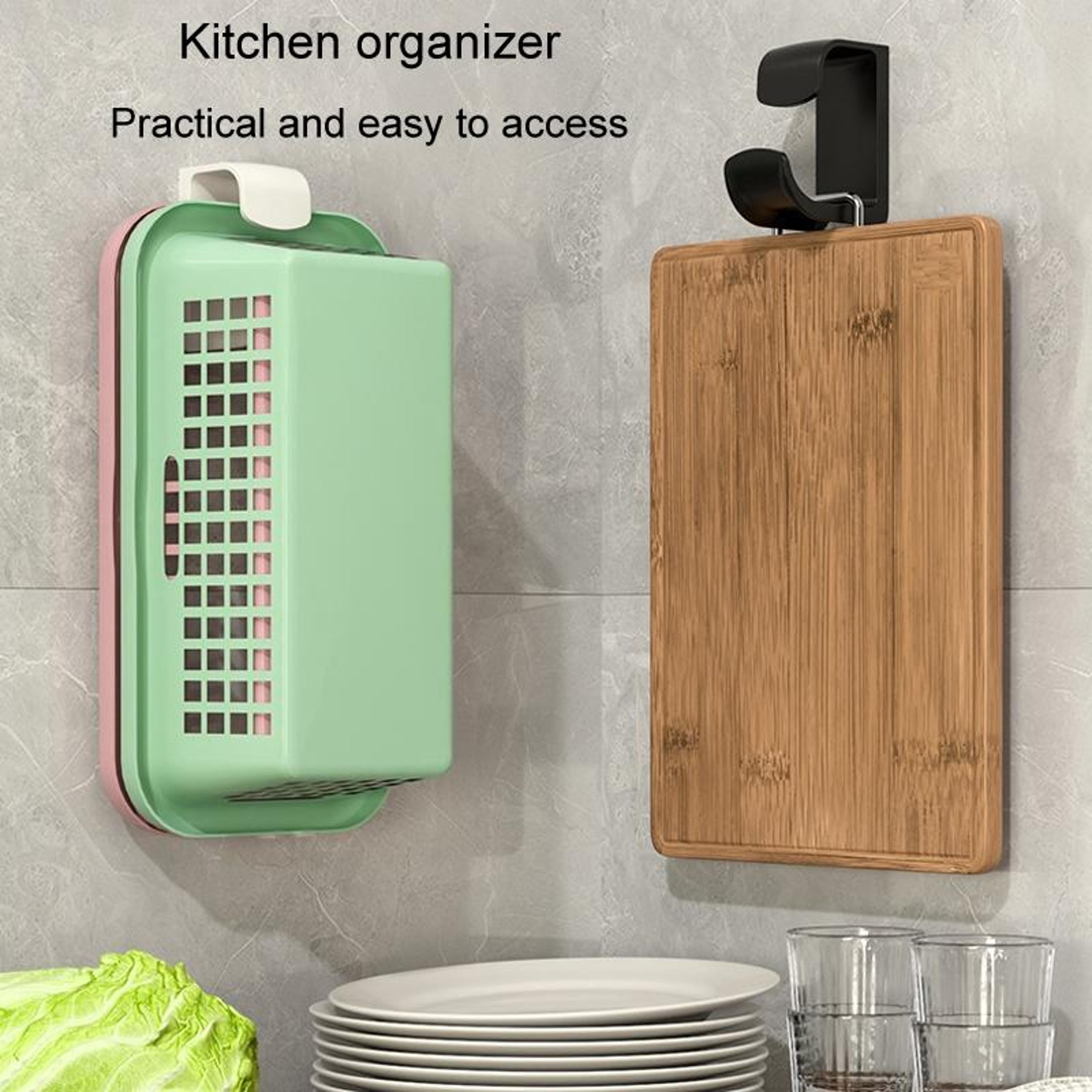 No Drill Bathroom Shelf Set Wall Mounted Storage Rack Adhesive Organizer 7