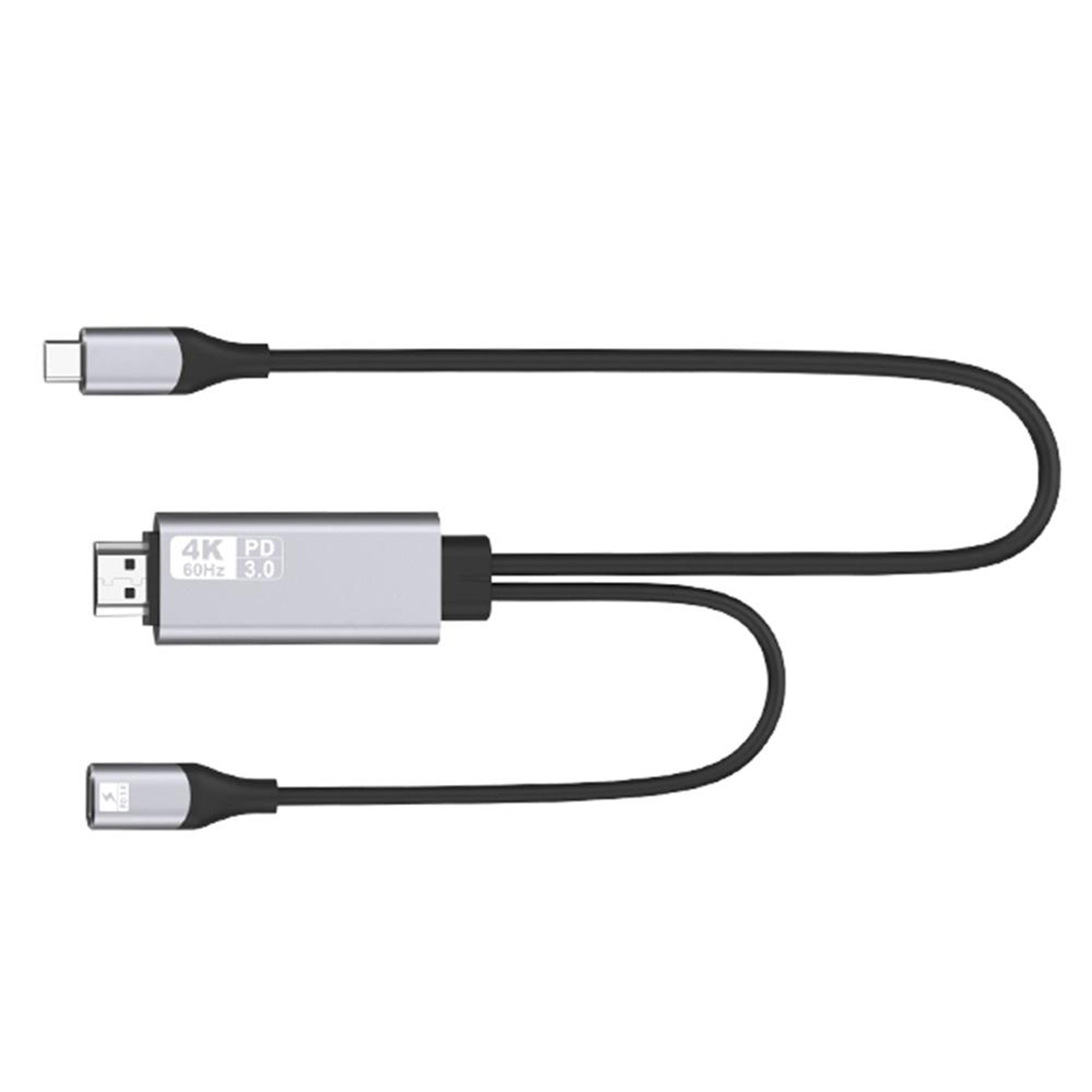 4K USB C To HDMI Adapter Cable Plug And Play For Phones Tablets And Laptops 0