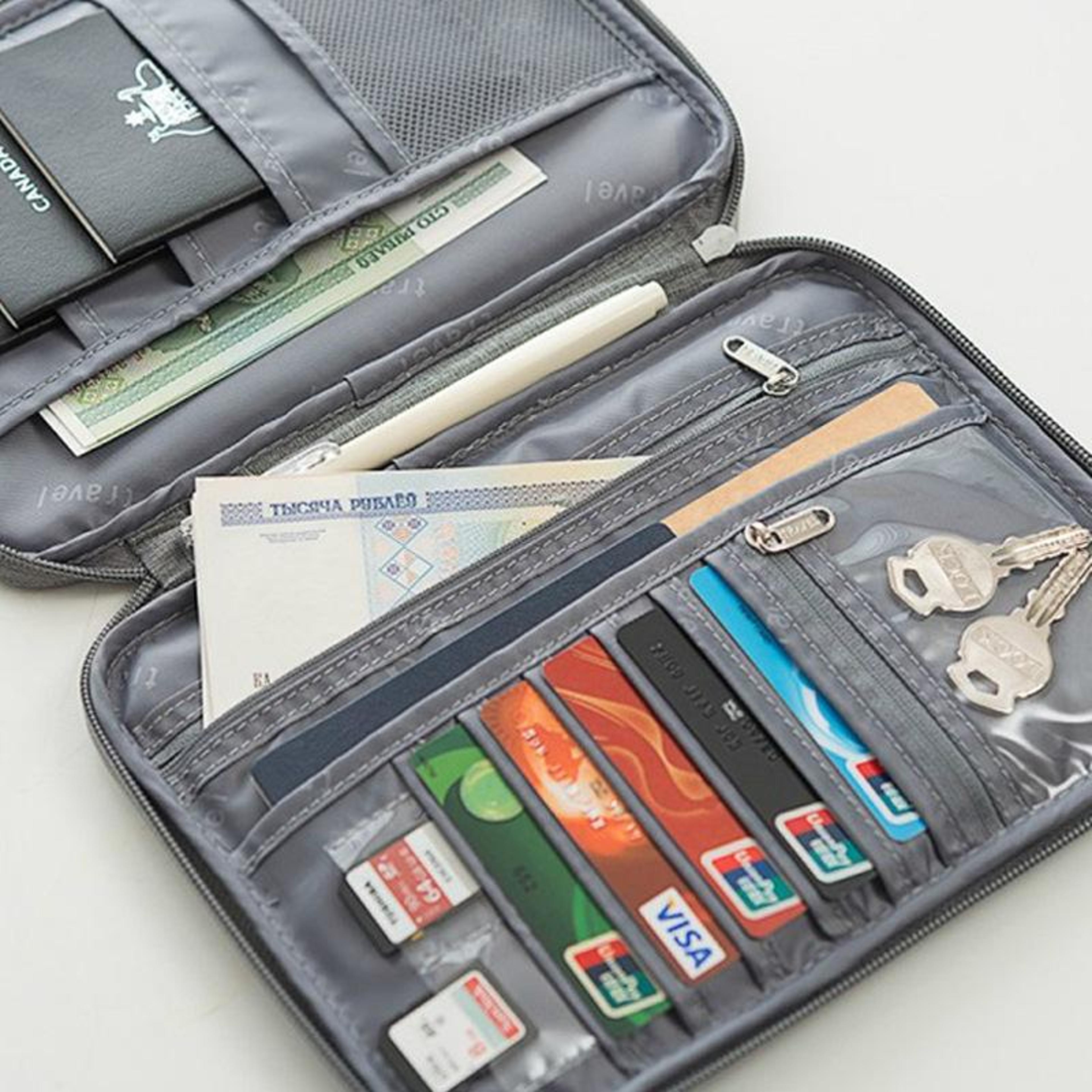 Travel Document Organizer Waterproof Passport Holder Wallet 3