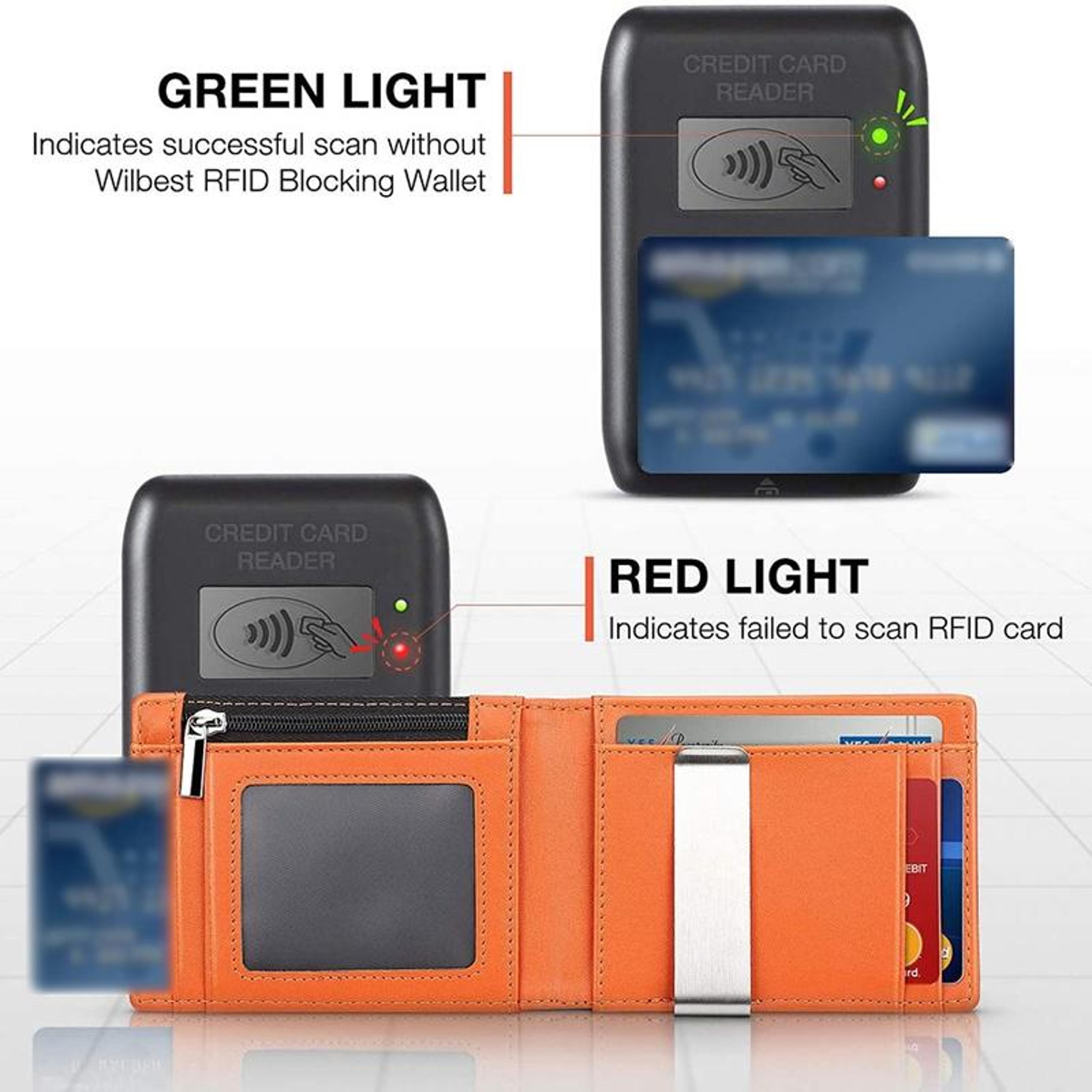Vintage Leather RFID Blocking Wallet Slim Bifold Card Holder For Men 2