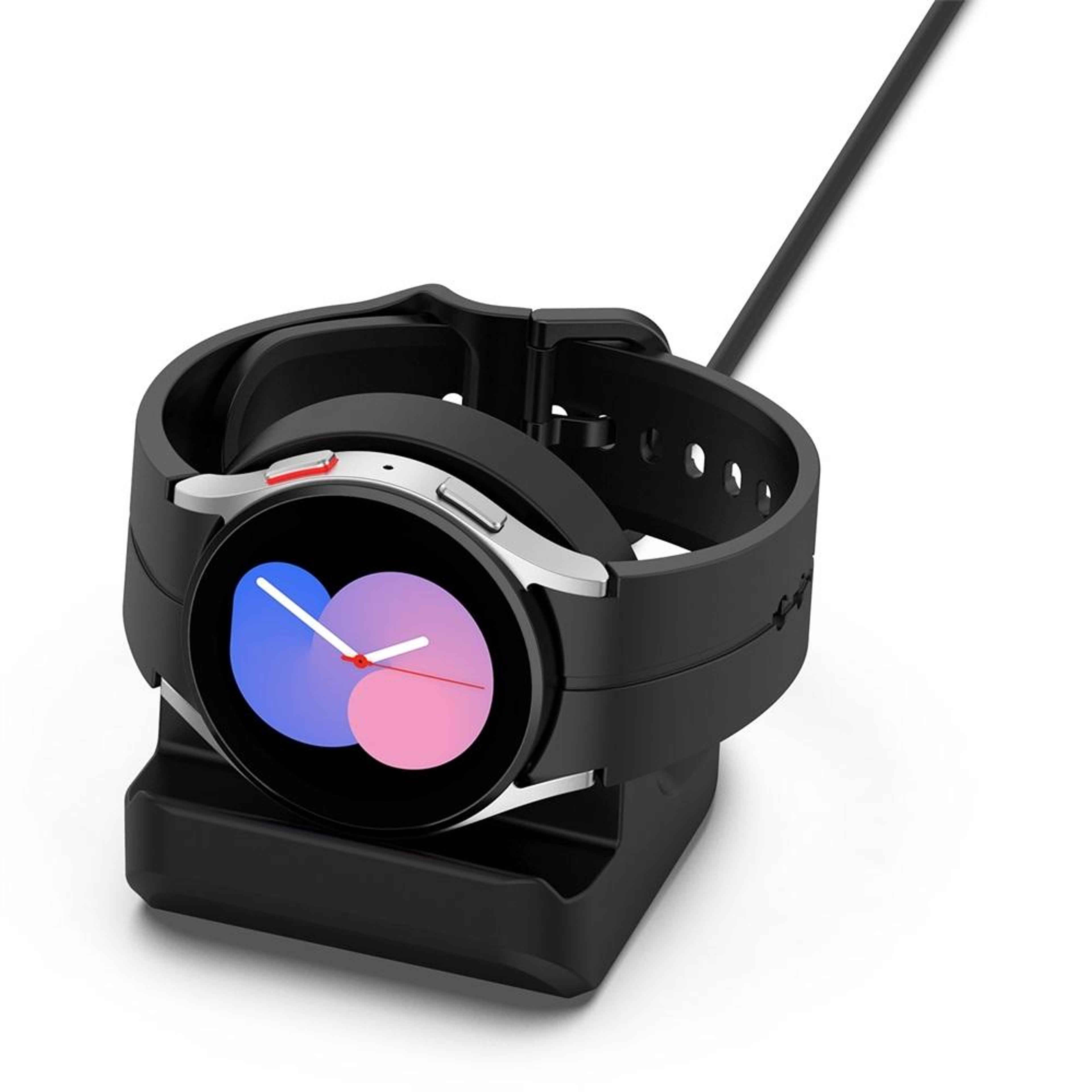 Silicone Charger Stand For Samsung Galaxy Watch Dock Non Slip Charging Holder 6