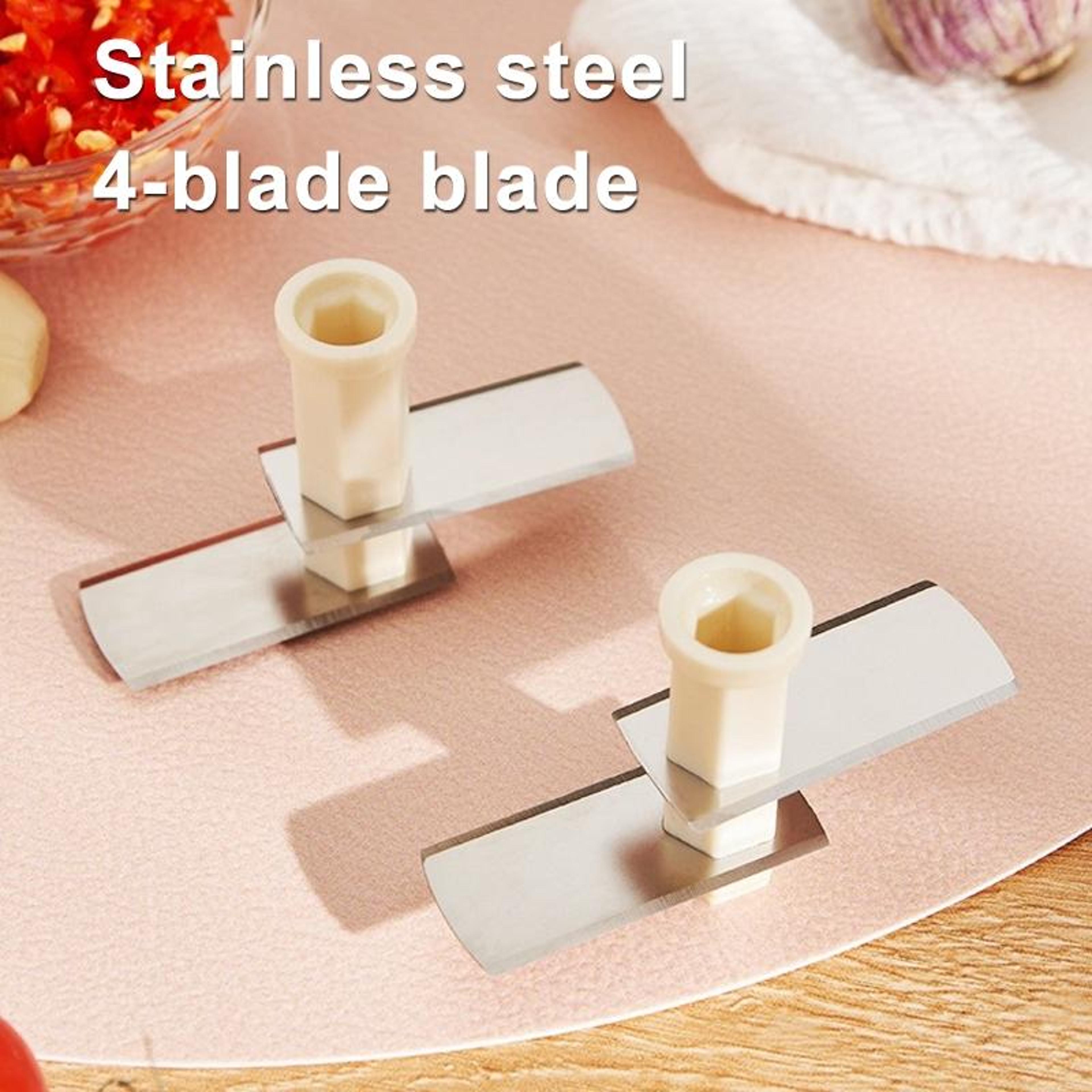 Manual Garlic Chopper HandPushed Food Processor  Vegetable Cutter 6