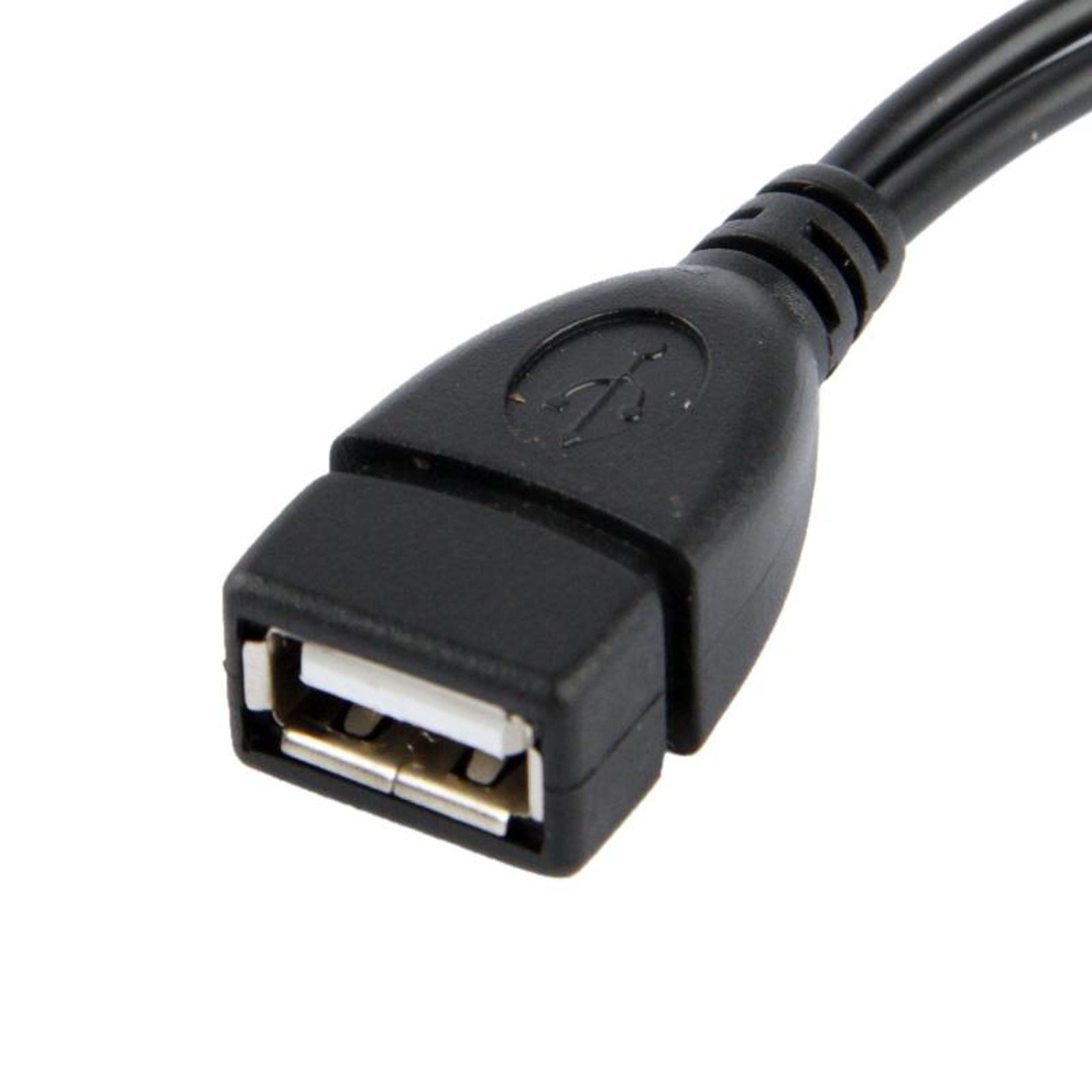 USB A To Micro USB 30 Dual Connector Short Cable For Fast Charging  Data Sync 1