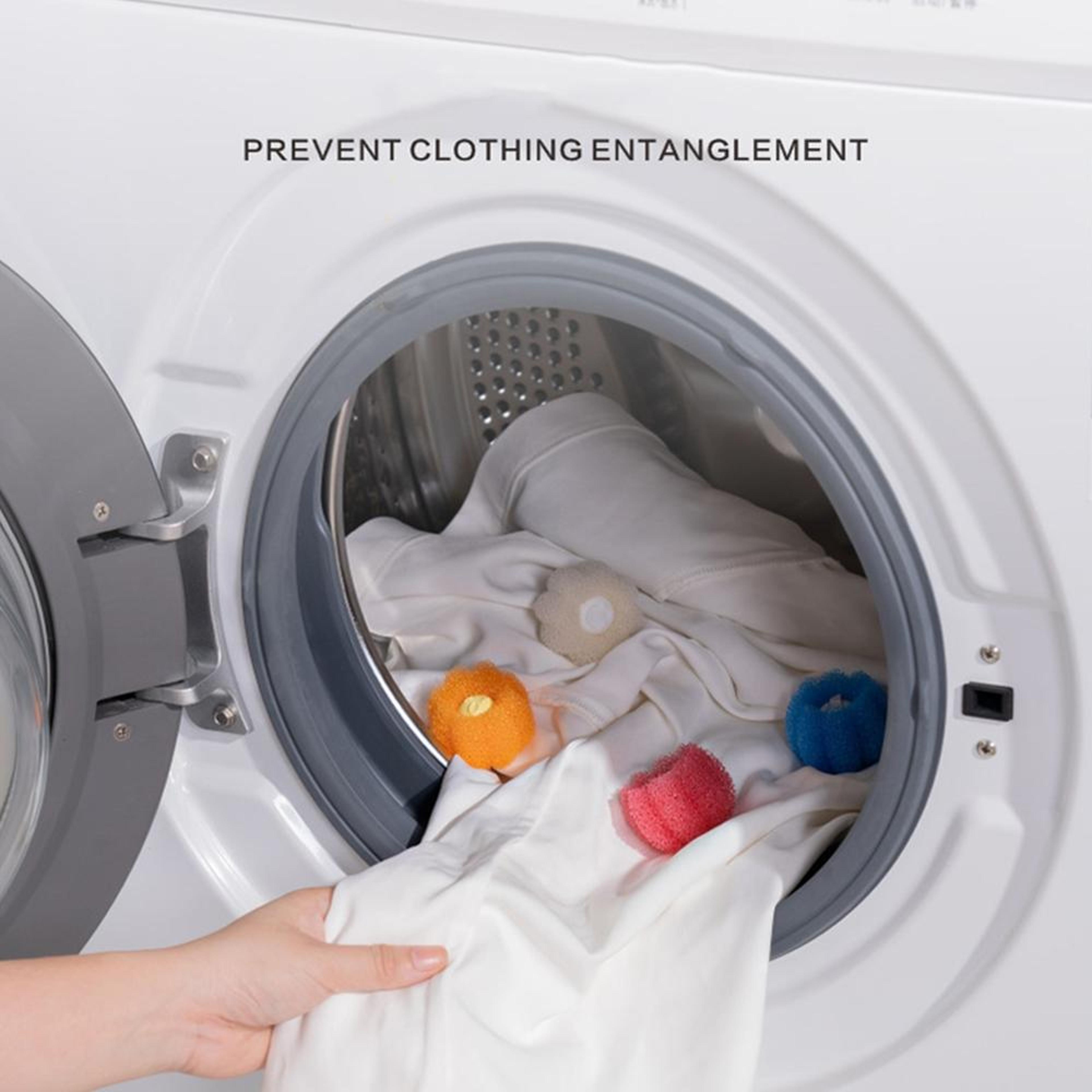 AntiTangle Laundry Balls For Washing Machine  Hair  Lint Removal Cleaning Balls 5