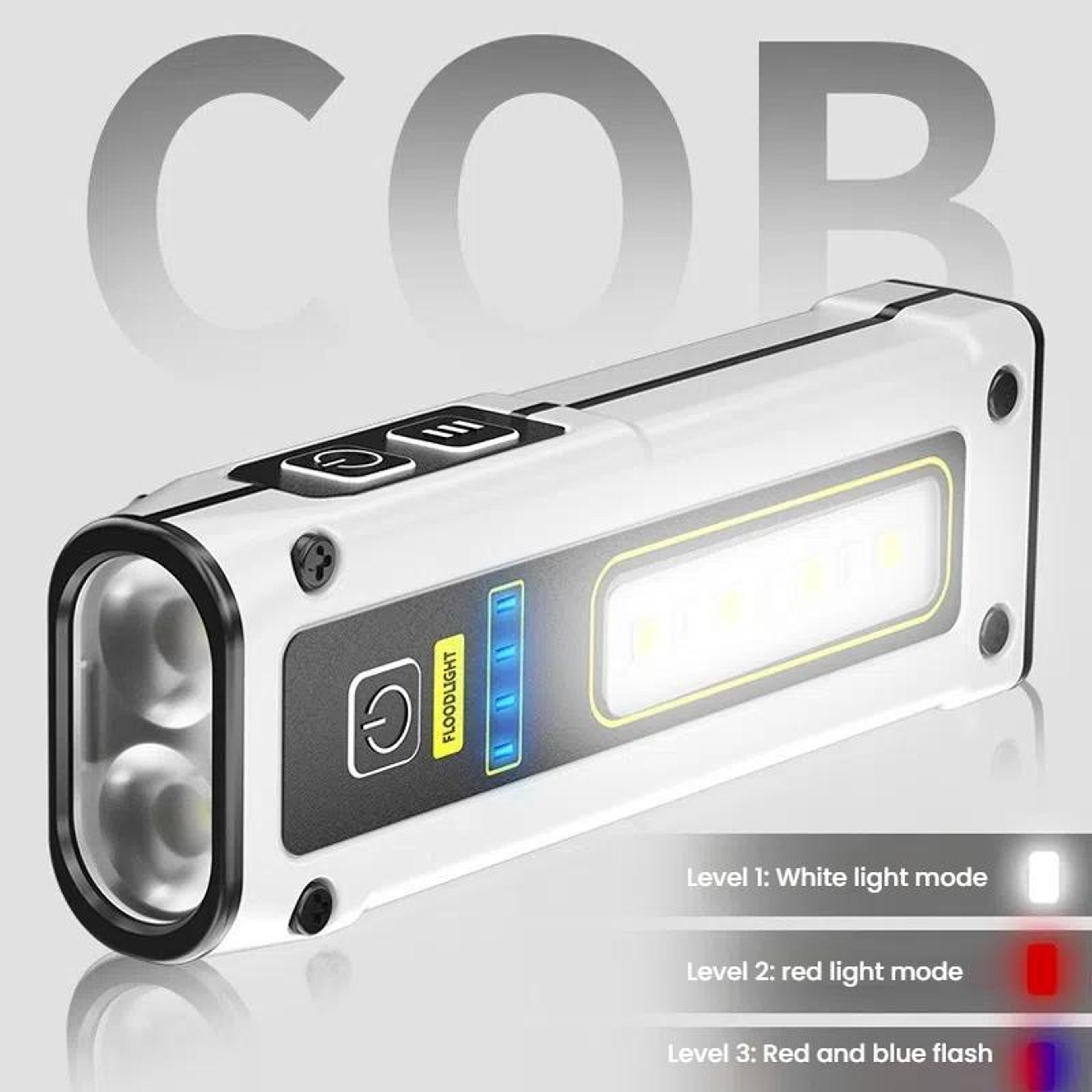 LED Work Light With Power Display Magnetic COB Flashlight For Emergency Repair  Outdoor Use 3