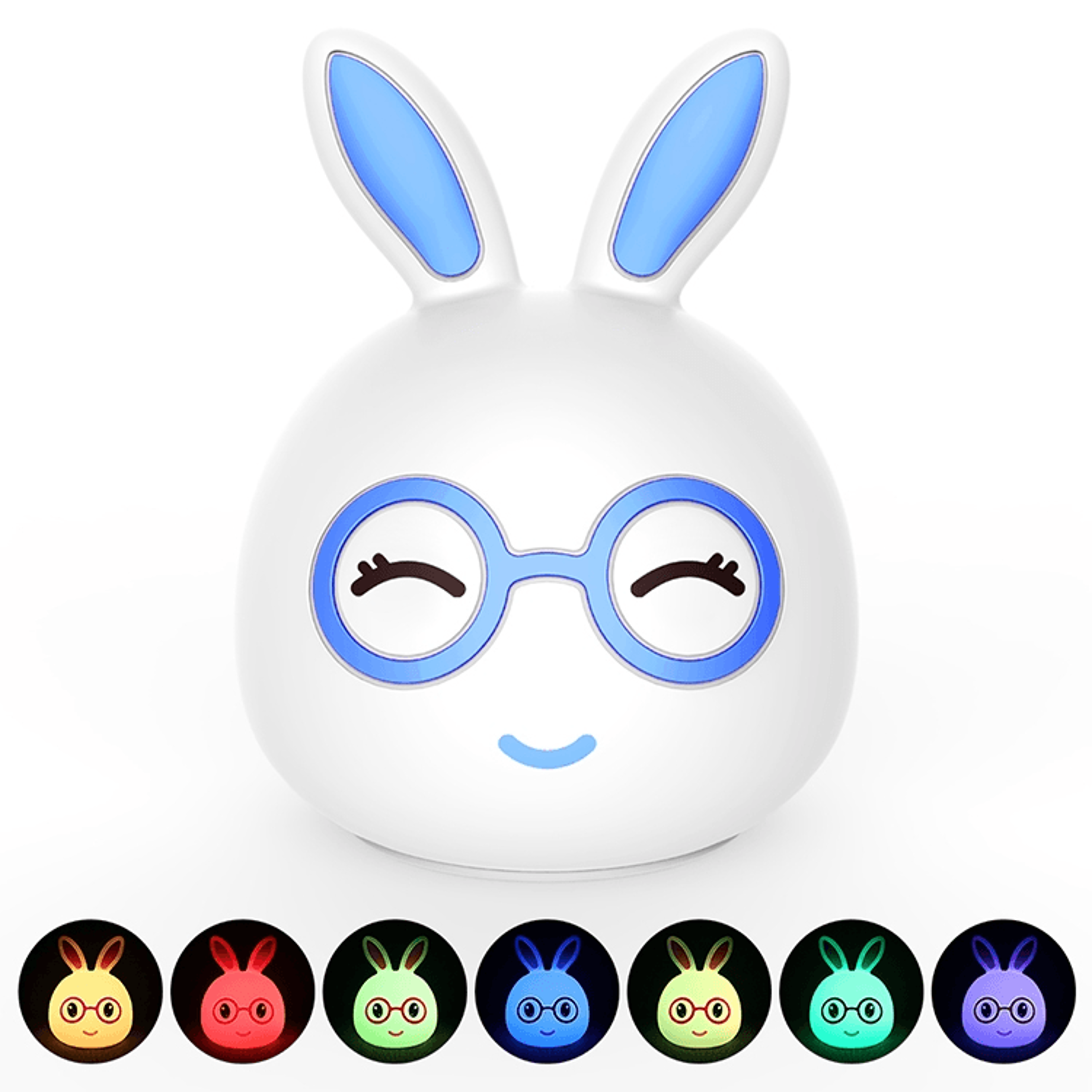 3D LED Rabbit Night Light Touch Control USB Rechargeable Lamp For Kids  Bedroom Decor 15