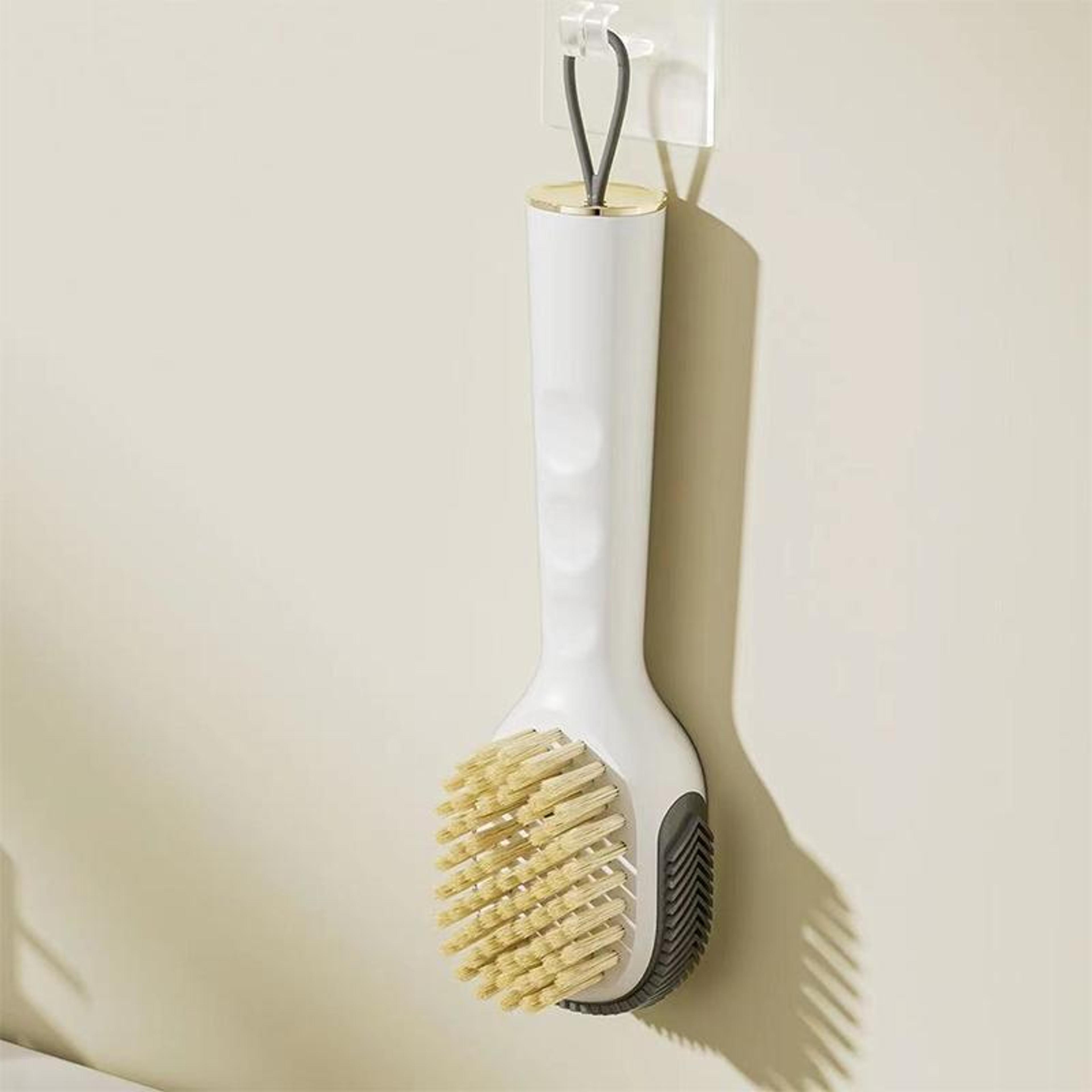 Liquid Shoe Brush With Soap Dispenser Soft Bristle Laundry Cleaning Brush 7