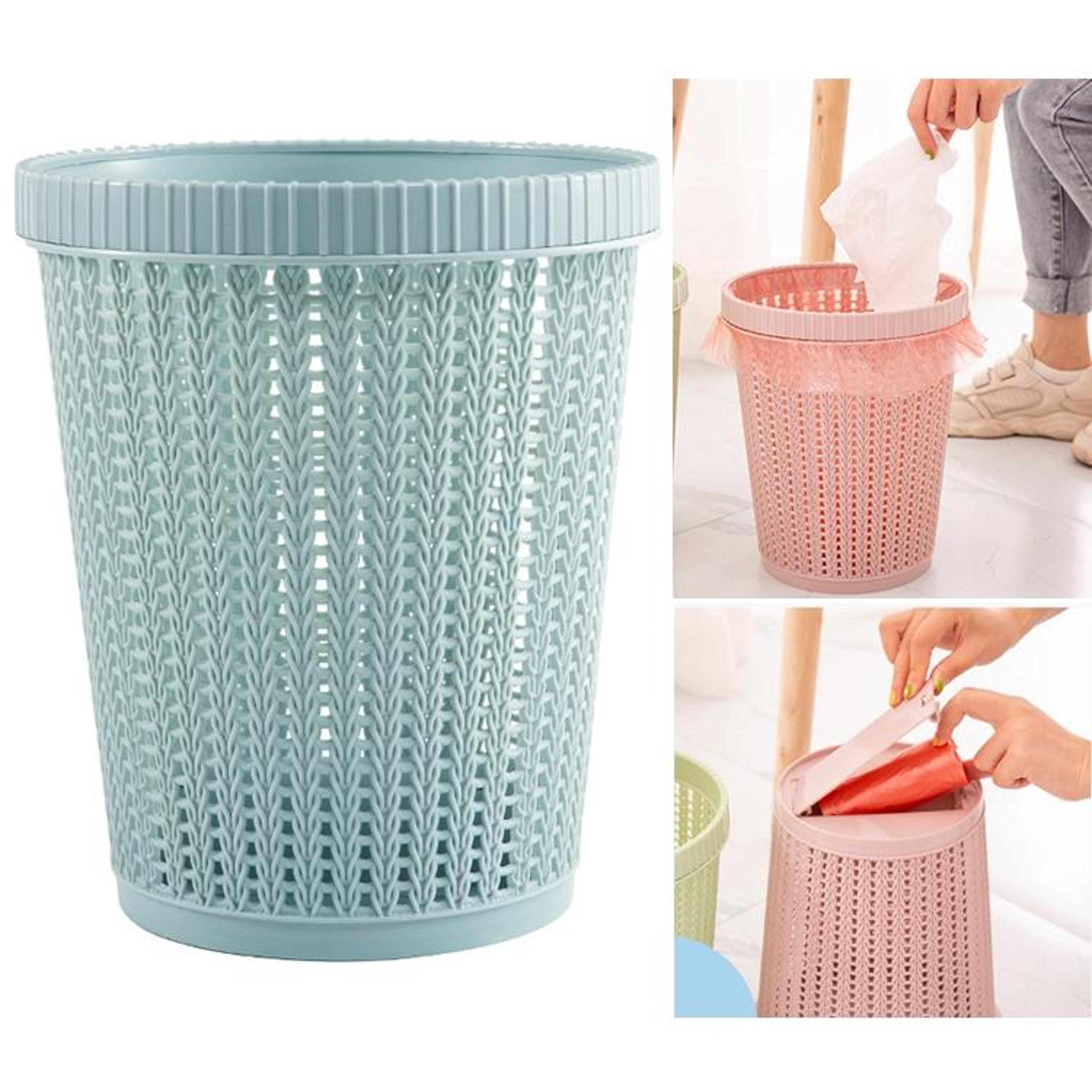 Removable Trash Bin With BuiltIn Bag Holder Compact Kitchen Waste Bin 10