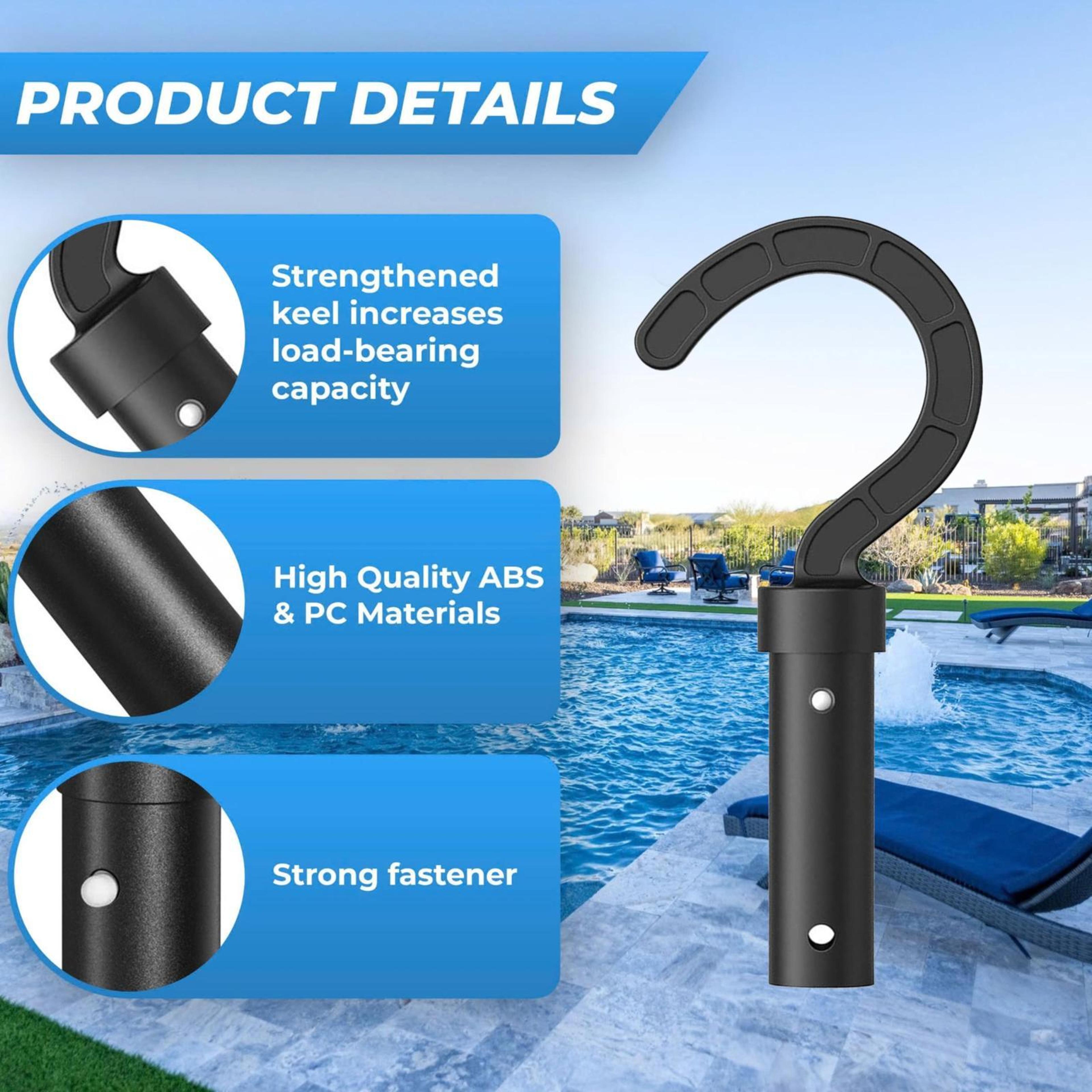 Universal Pool Robot Hook For Telescopic Poles Safe  Easy Cleaner Retrieval Tool 4