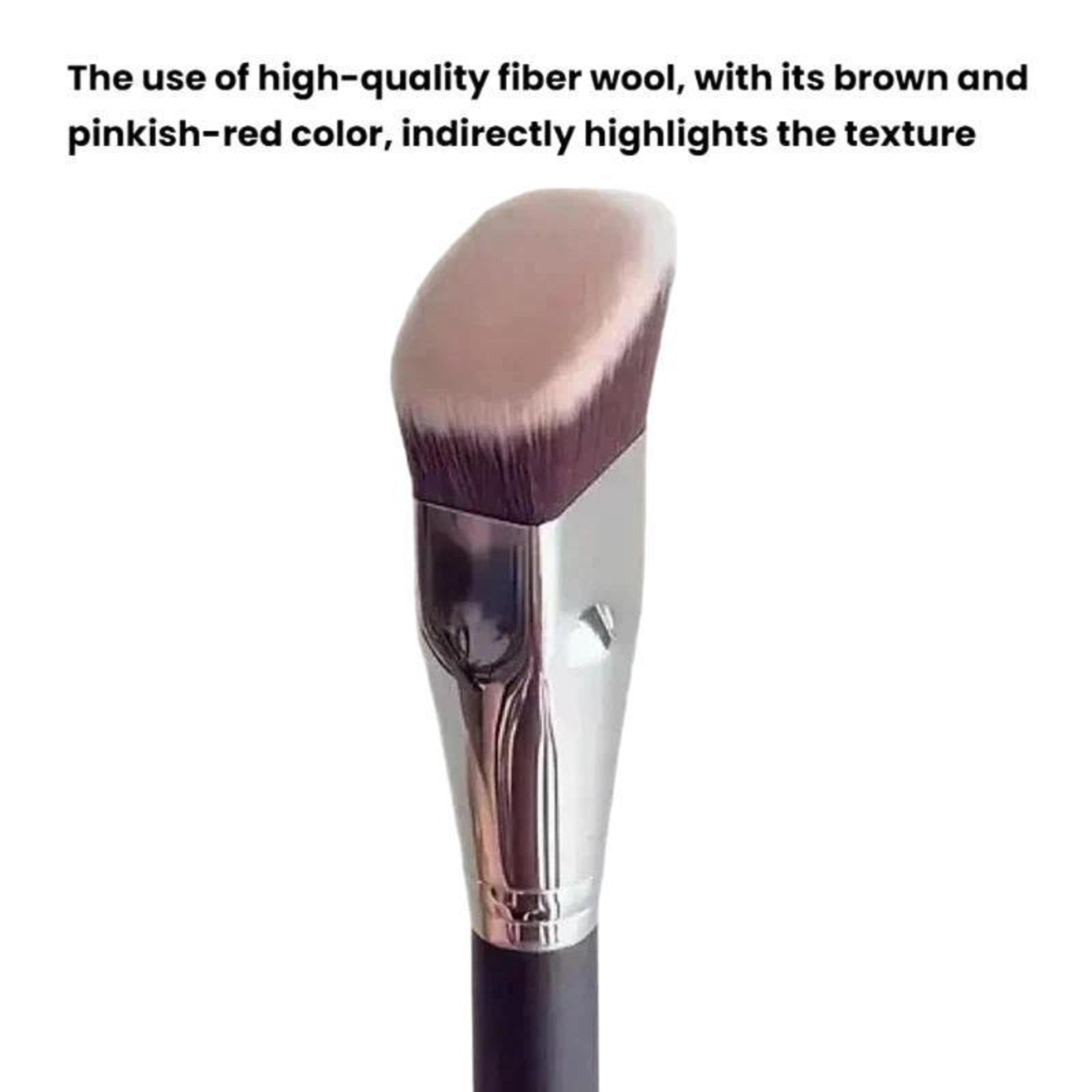 Pro Angled Flat Foundation Brush For Flawless Contour  Blush Application 3