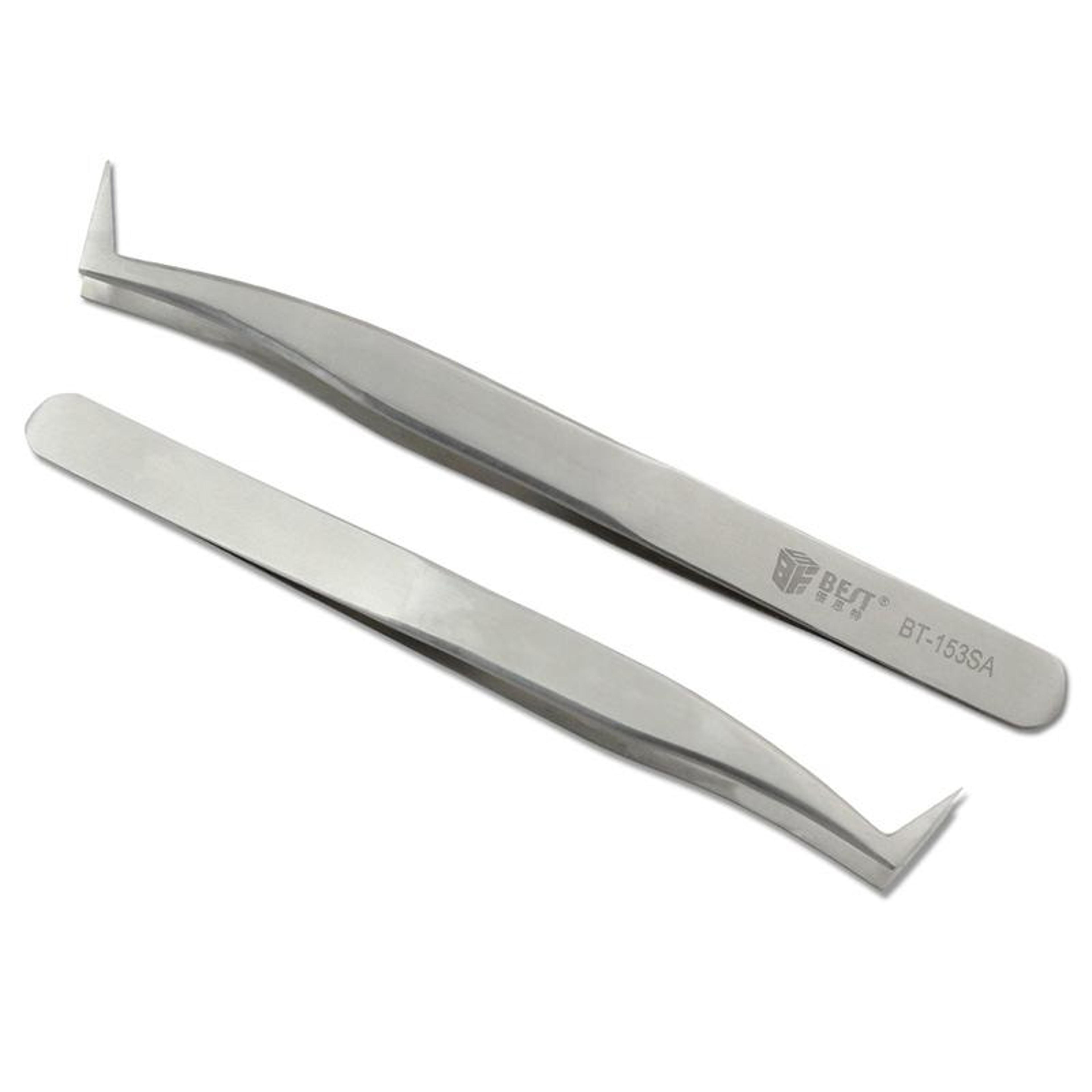 Precision Curved Stainless Steel Eyelash Extension Tweezers For Lash Artists 1