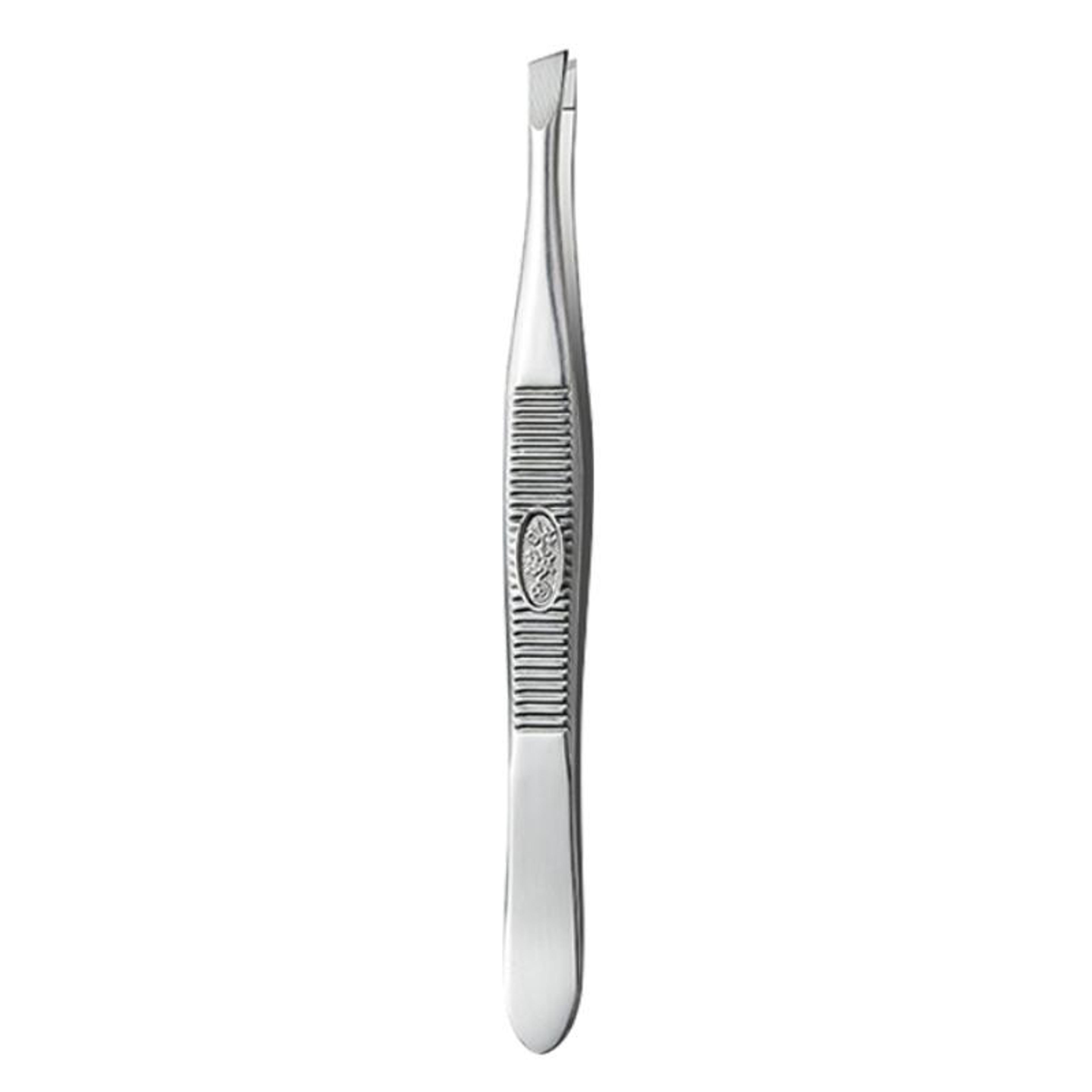 precision stainless steel eyebrow tweezers bevel tip for grooming and lash application