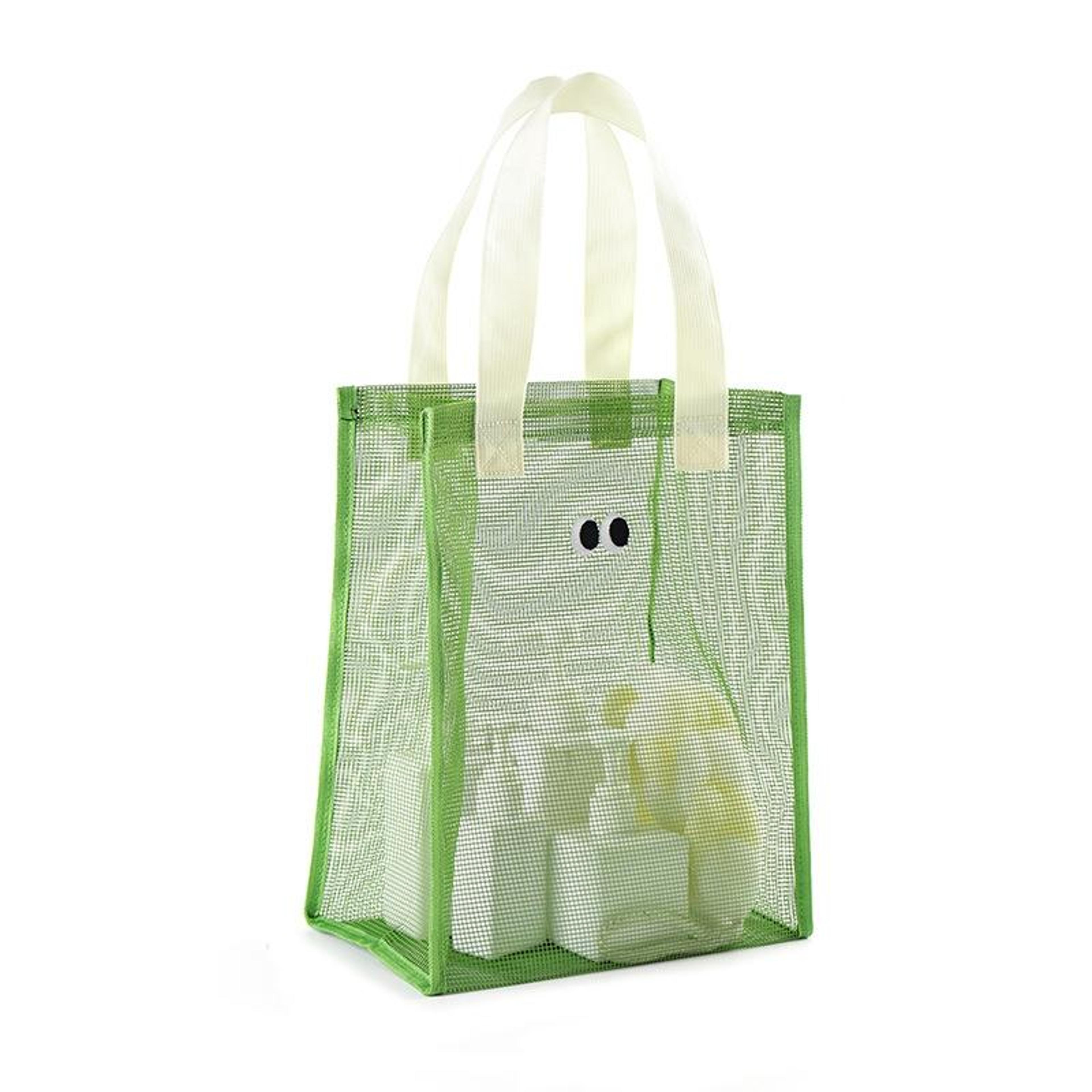Cute Eyes Mesh Beach Bag For Swimming Toiletries And Pool Essentials 10