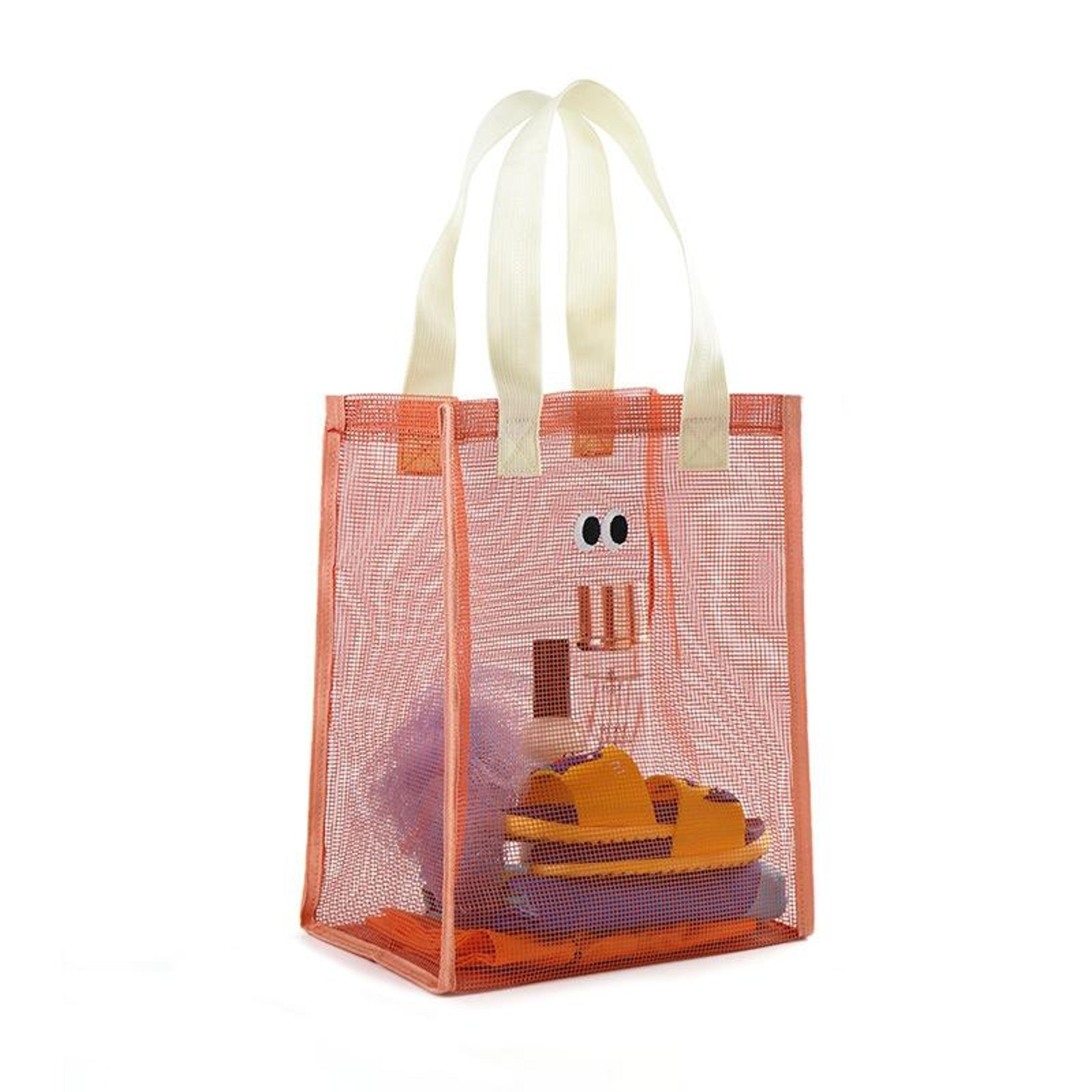 Cute Eyes Mesh Beach Bag For Swimming Toiletries And Pool Essentials 4